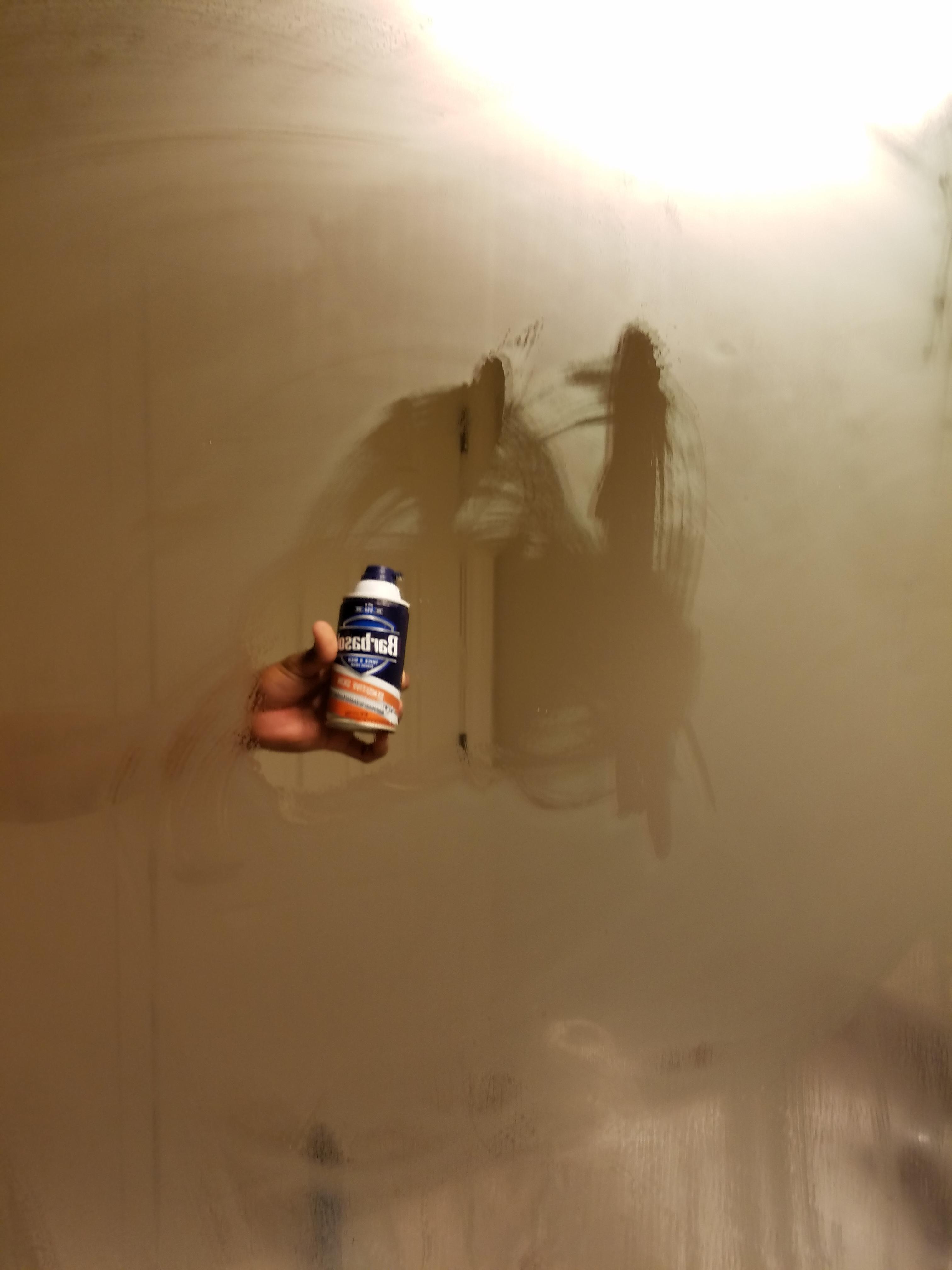 Barbosol is great for preventing your bathroom mirrors from fogging r