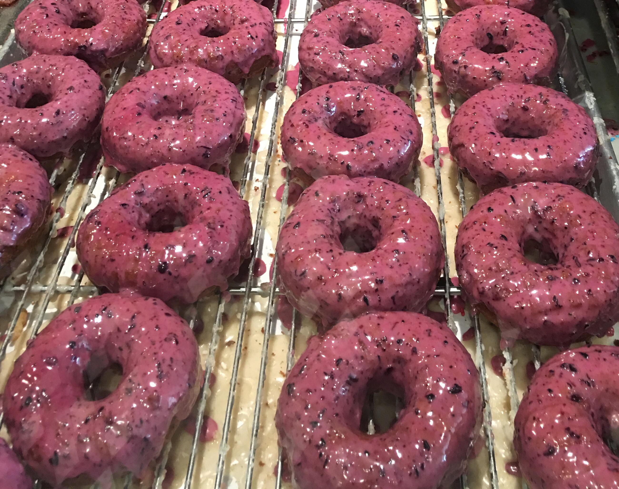 [I ate] A warm boysenberry glazed donut r/food