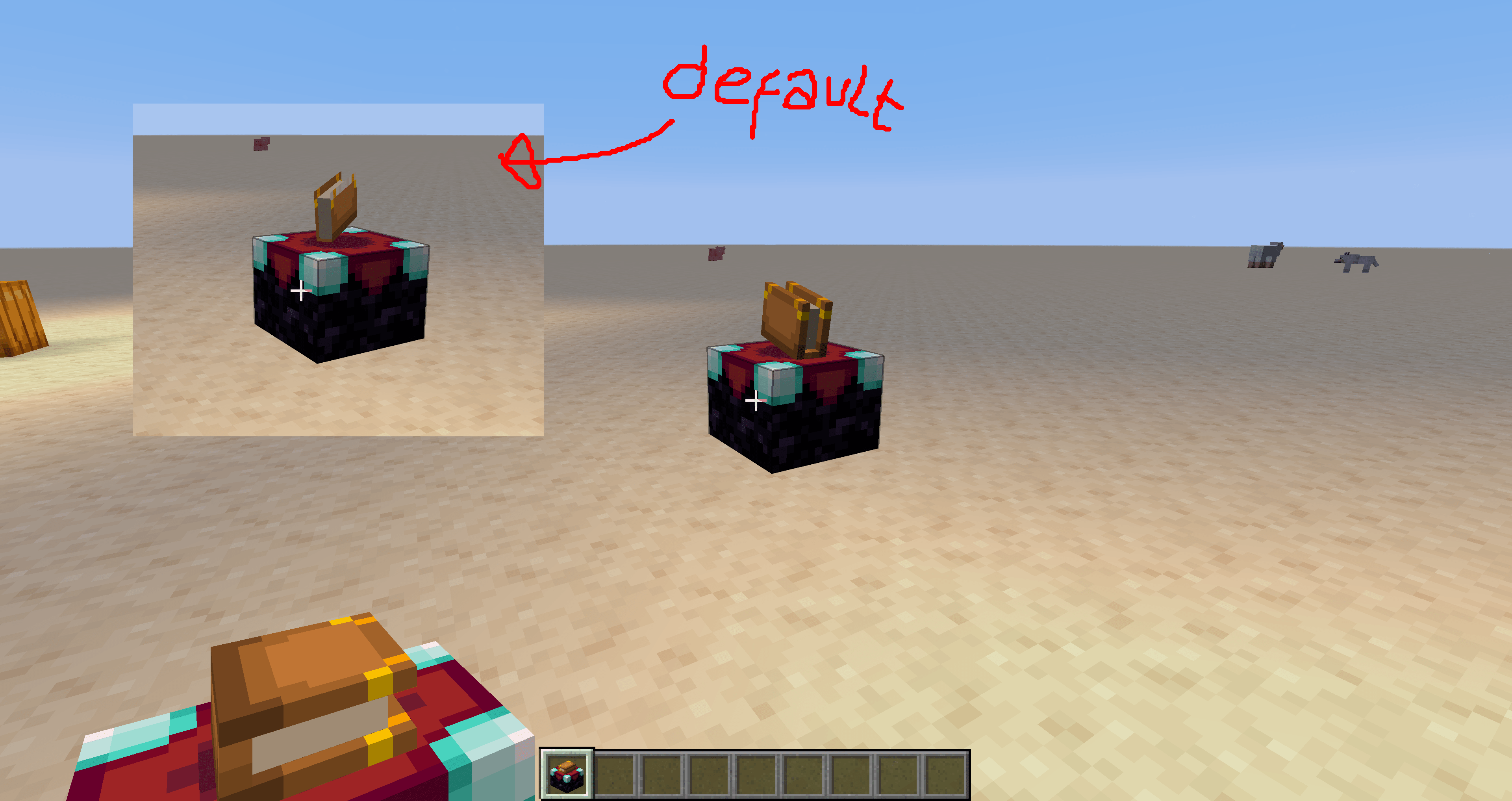 The book on enchantment tables looks much better like this! r/Minecraft