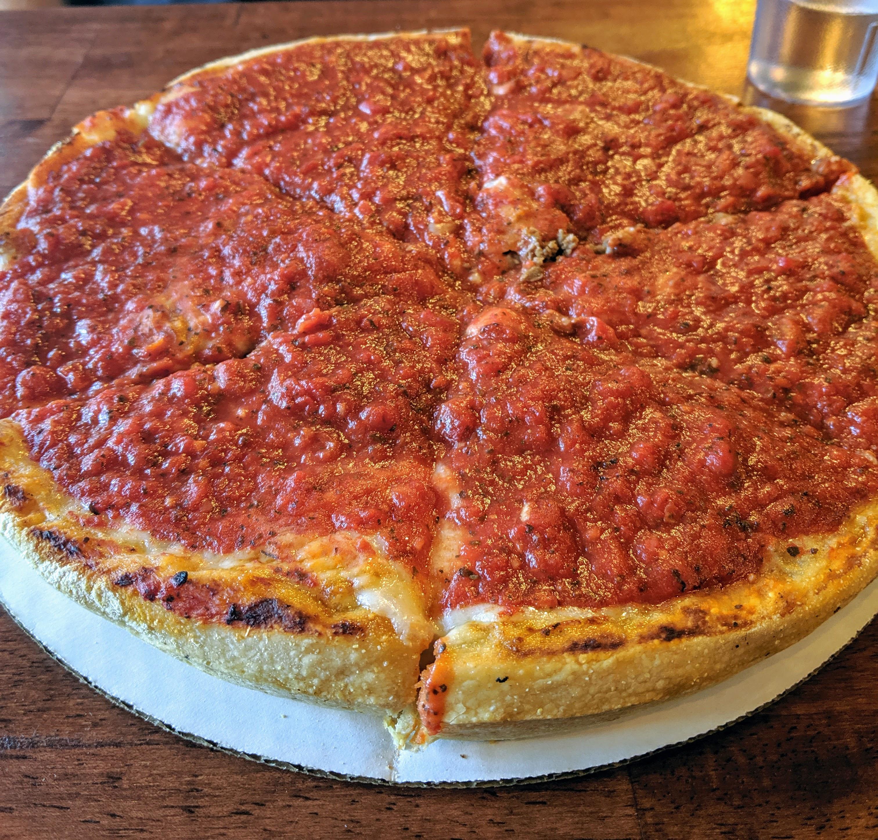 Finally had the chance to have a vegan deep dish pizza from Kitchen 17