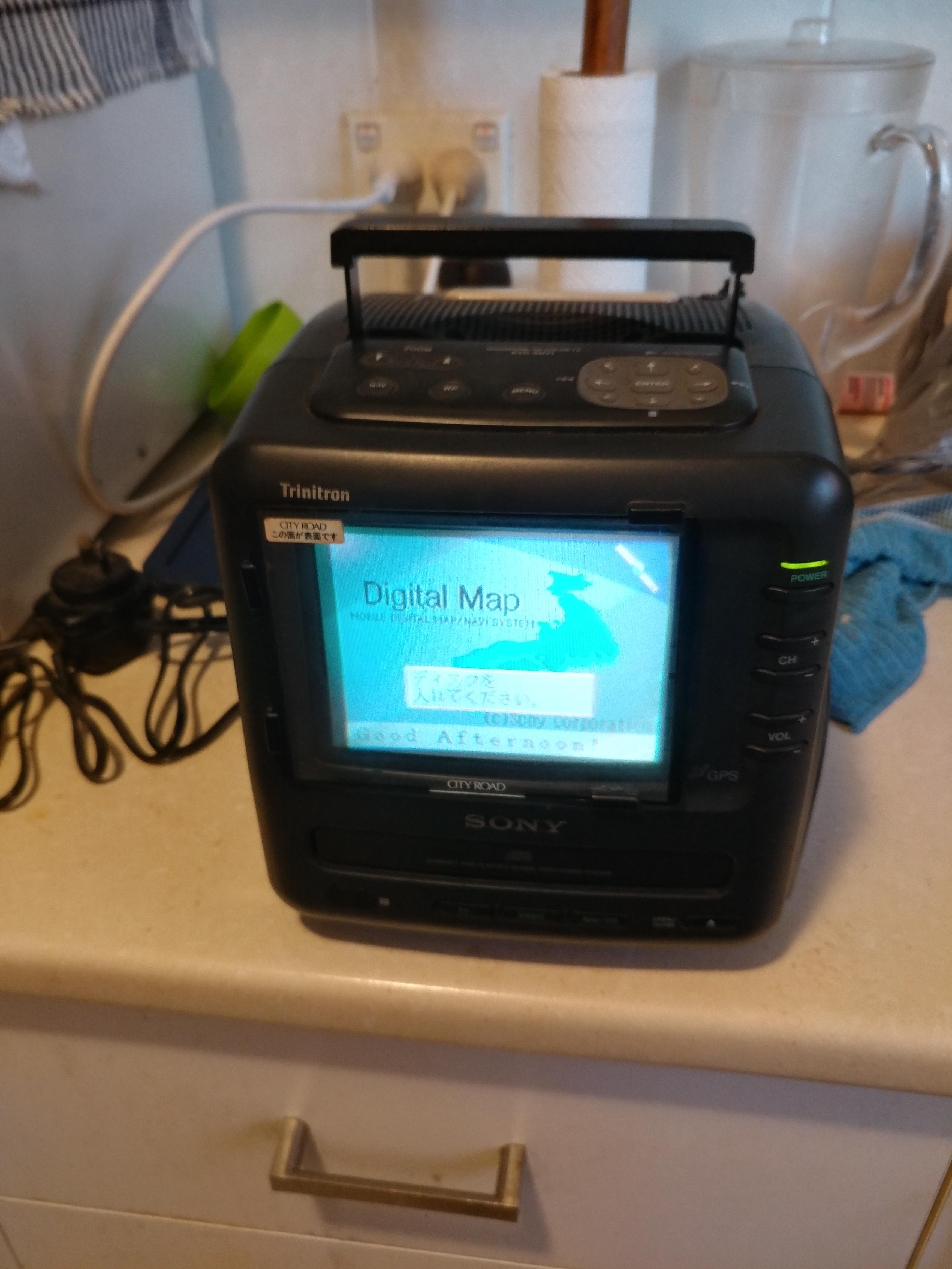 Sony car navigation system dating back to 1994, featuring a 6 inch