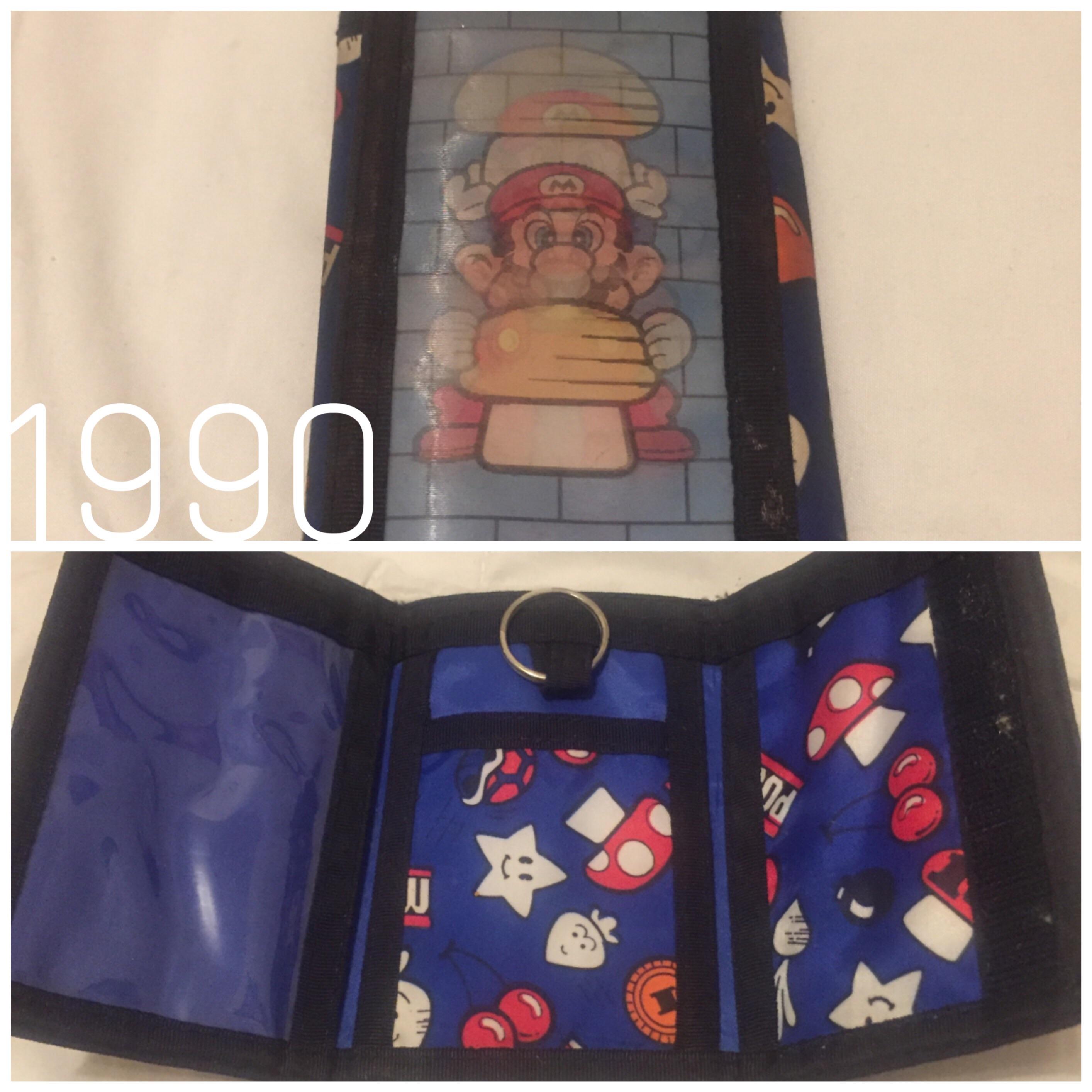 1990 Mario Velcro Wallet r/nostalgia