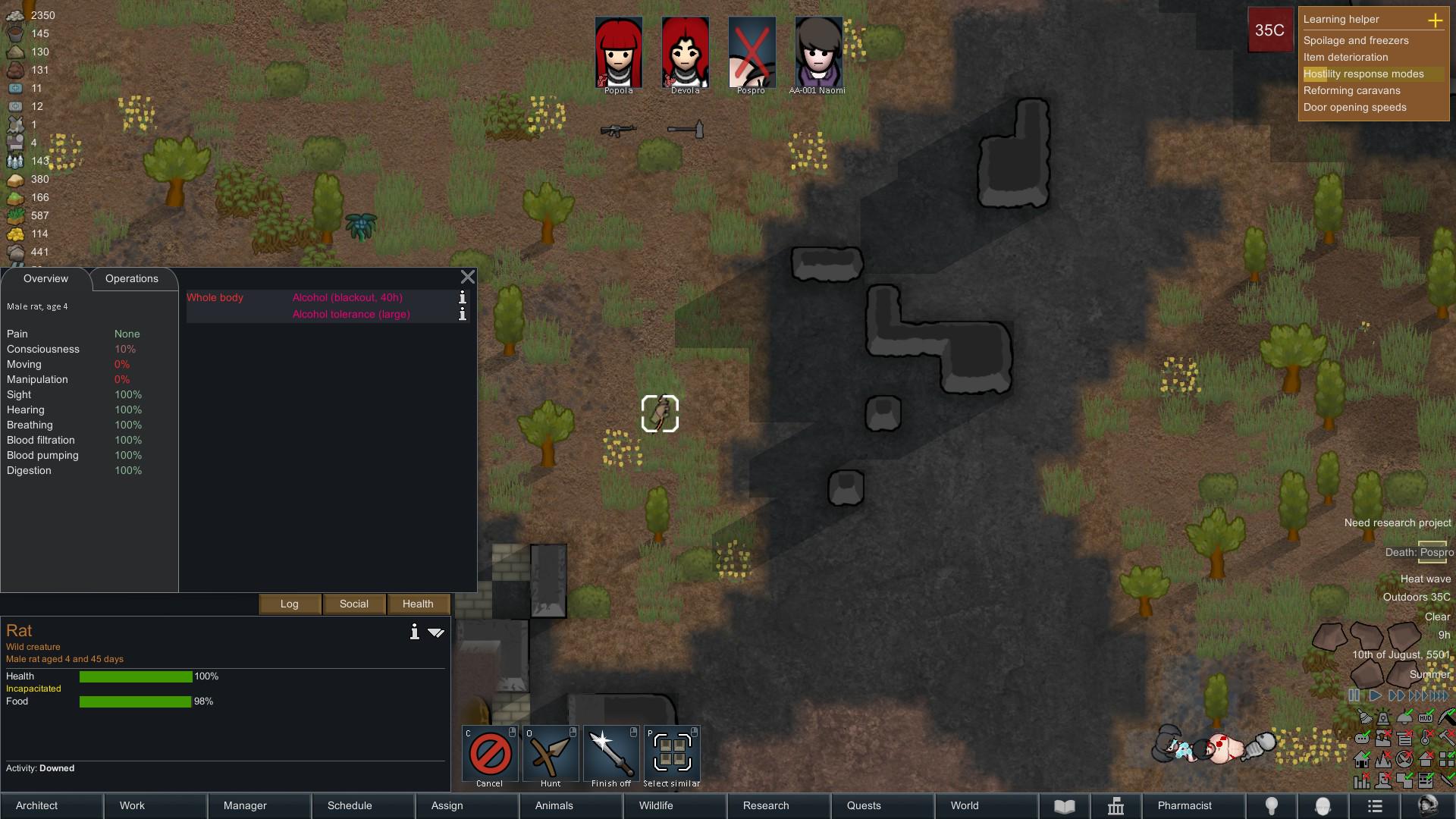 Why is my handler using beer to tame animals? Is she testing the secret