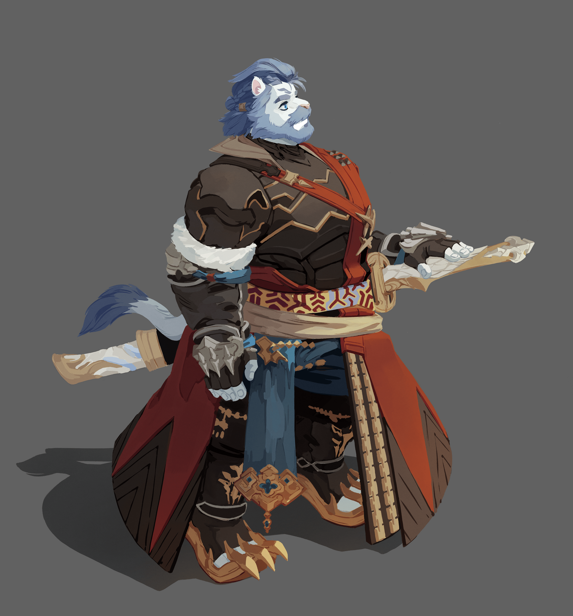 A painting of my hrothgar wearing some of the awesome Warg set! I love