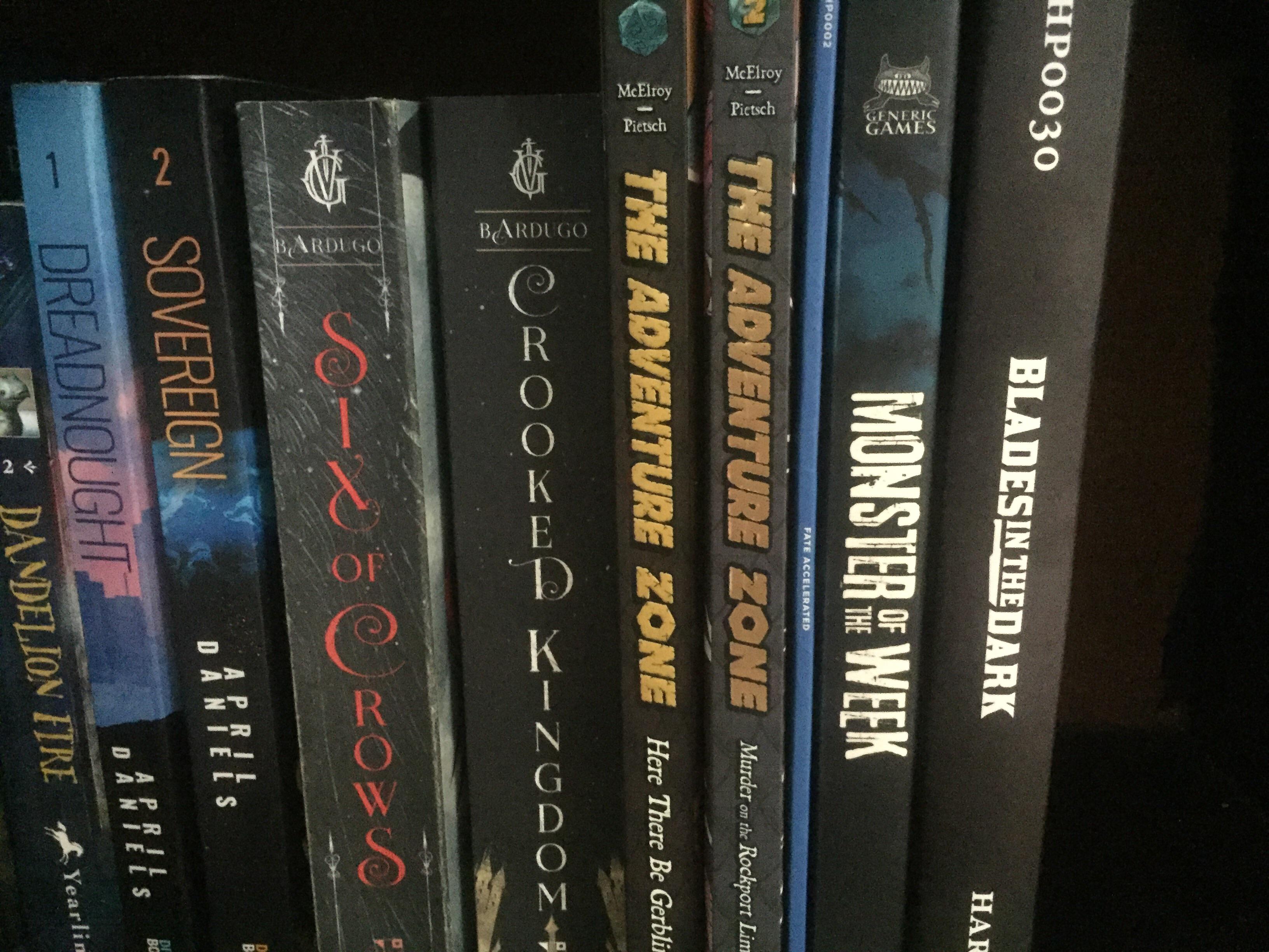 The graphic novels have found their place on my bookshelf as
