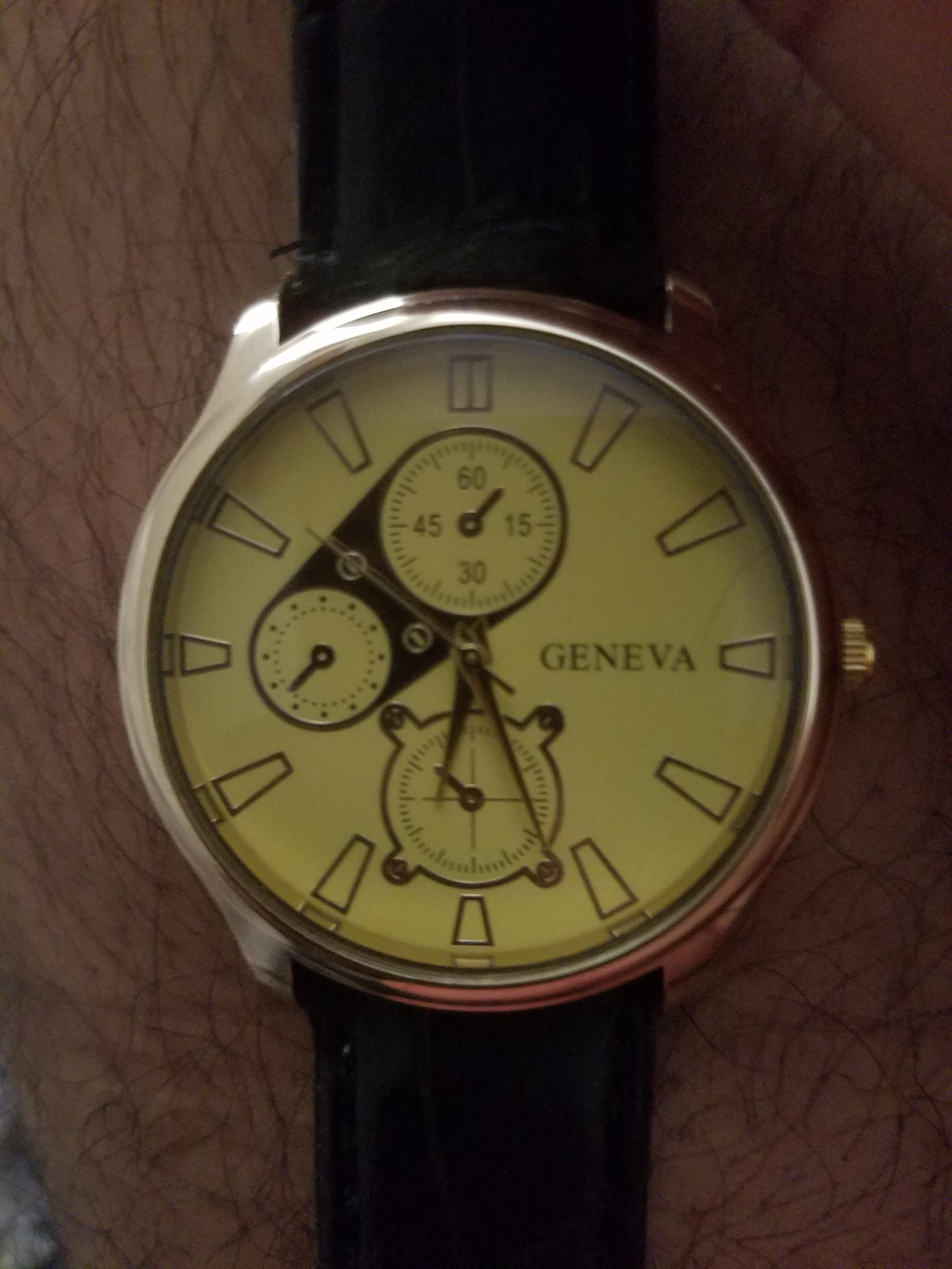 No idea what the 3 dials are for... not even sure if it's a real Geneva