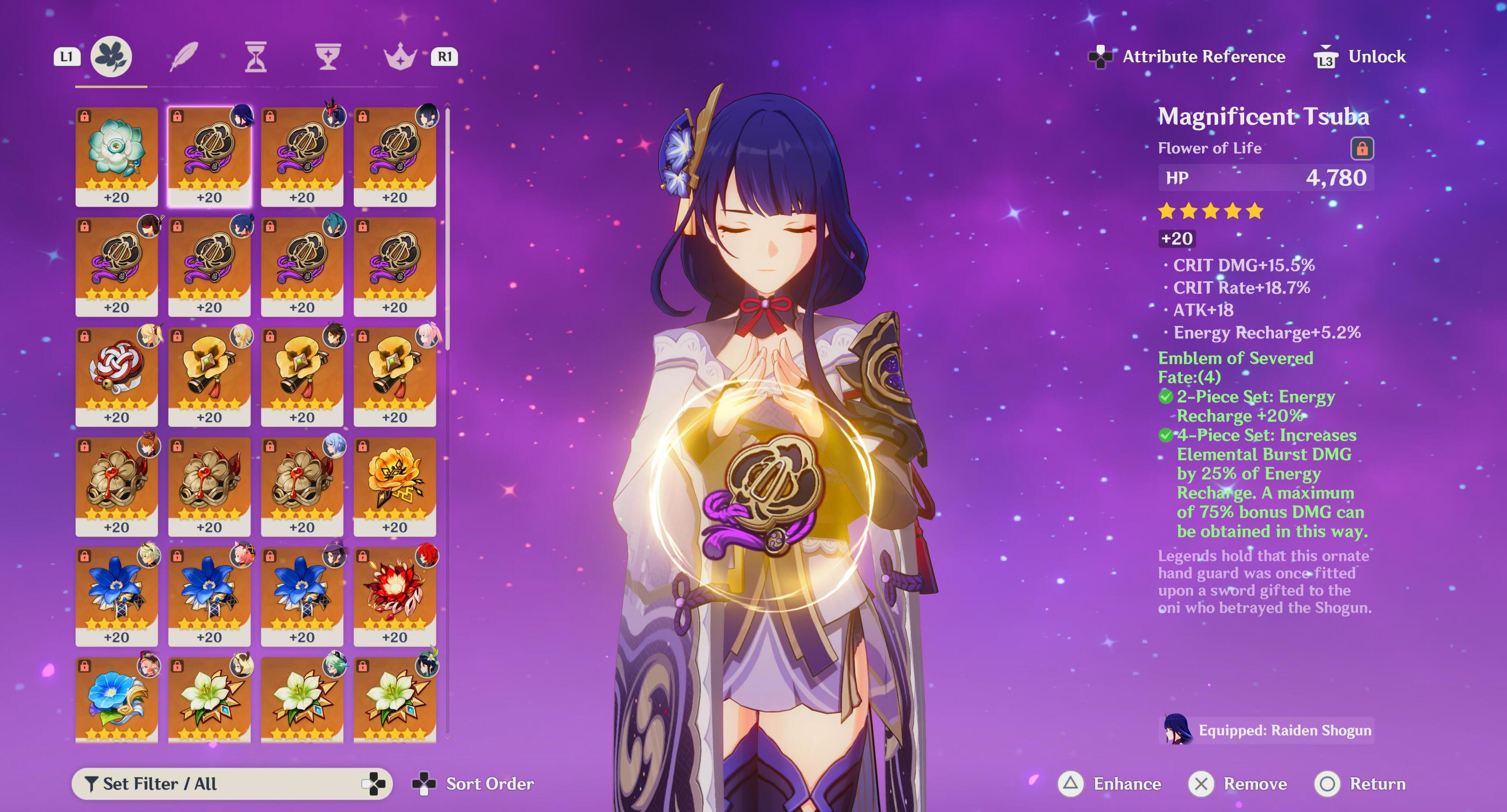 Best raiden artifact I got by far r/RaidenMains