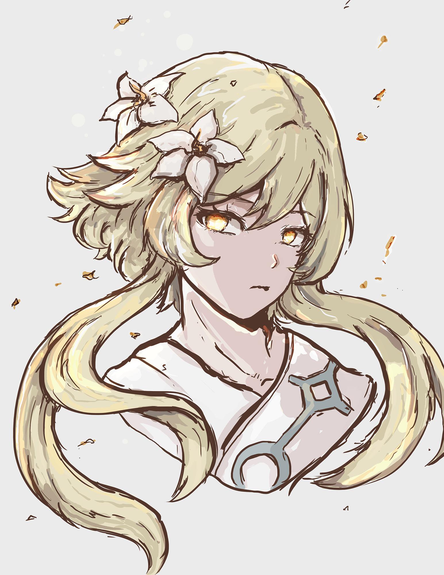 Genshin Impact Characters Drawing Outline