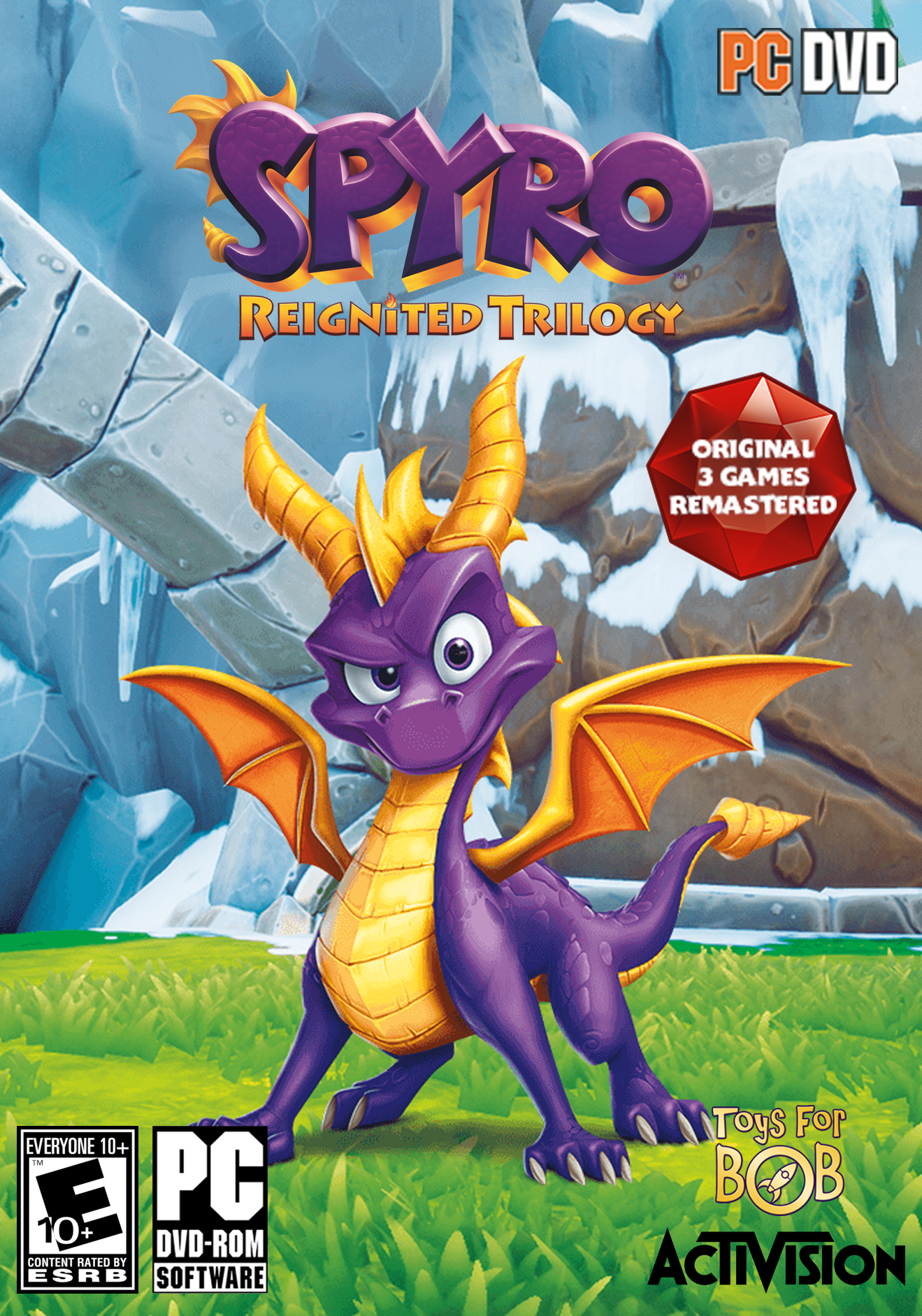 Spyro Reignited Trilogy PC box art concept r/Spyro