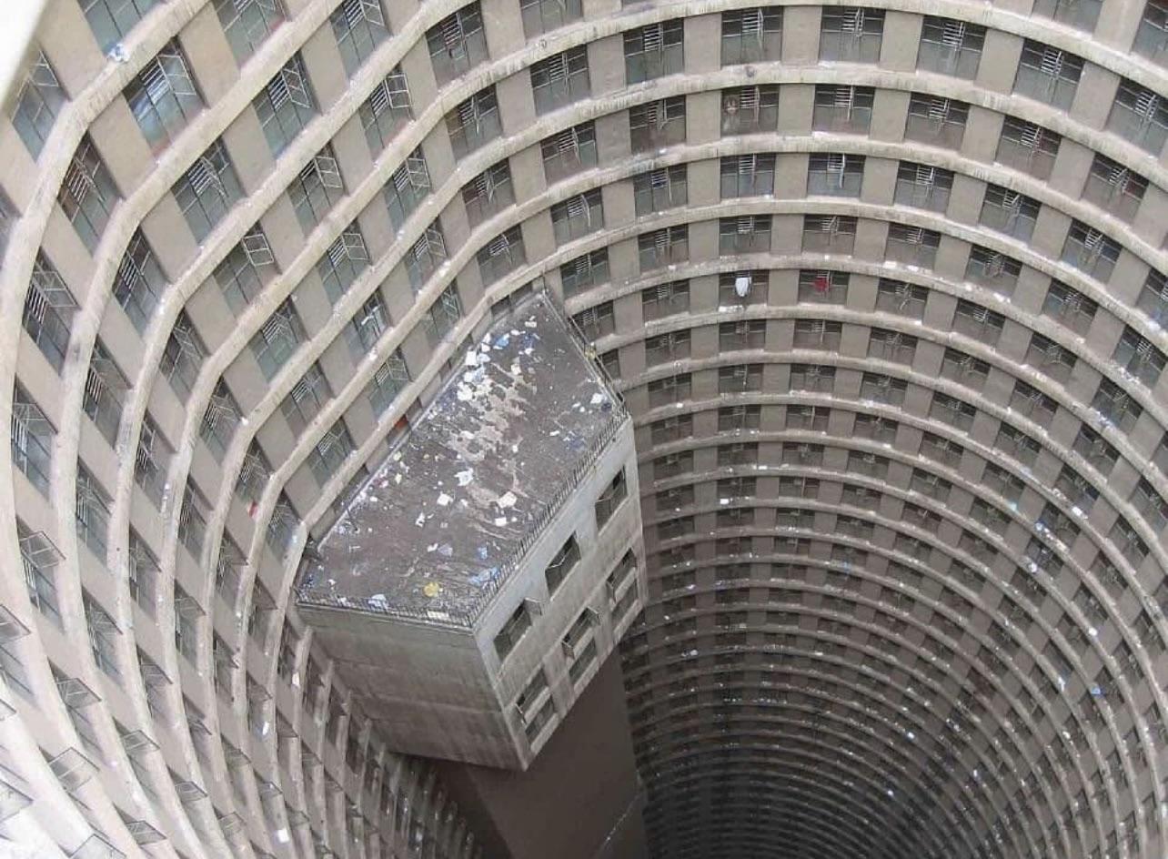 Ponte City Apartments in Johannesburg, South Africa. The tallest