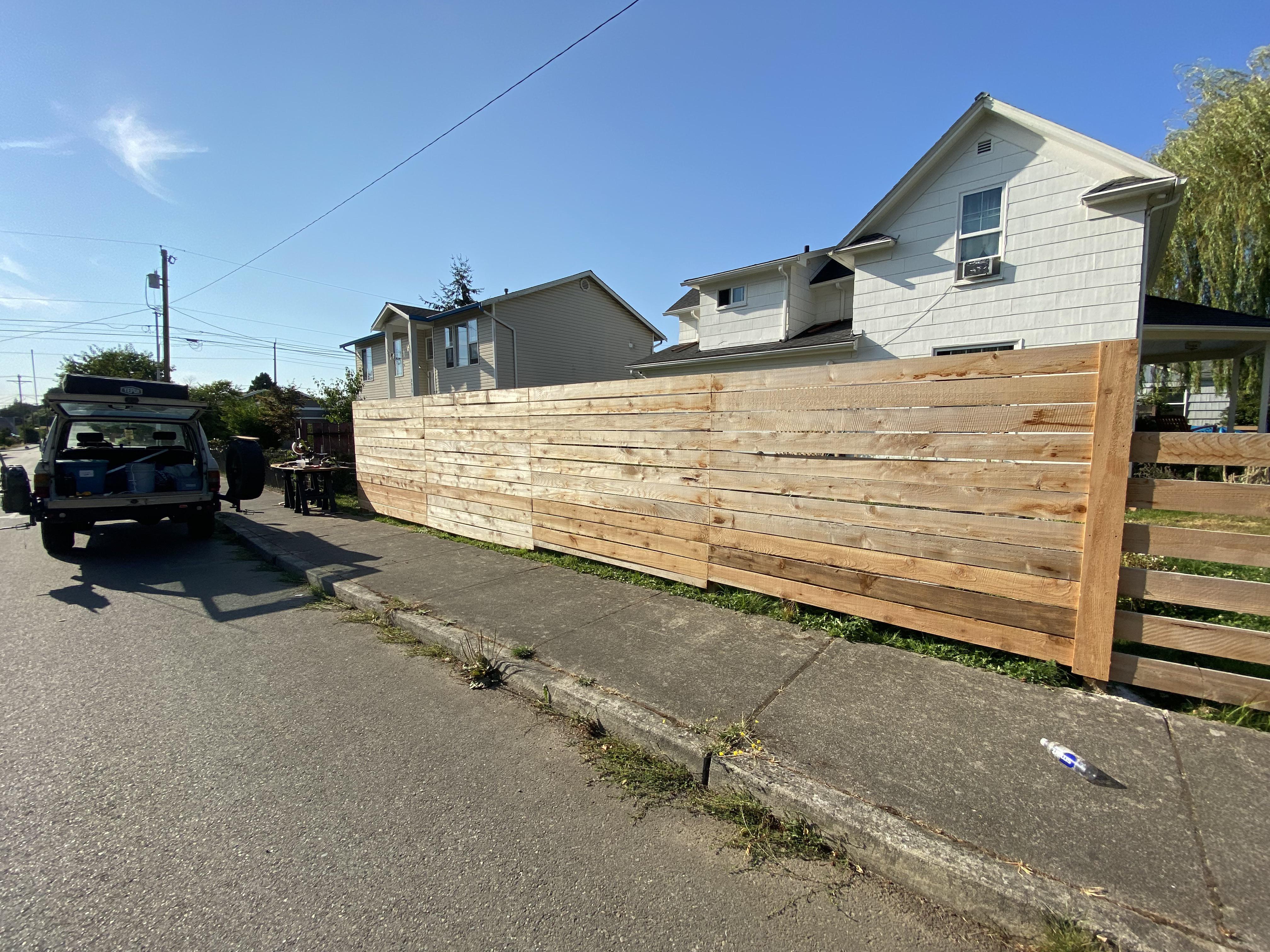 Built a few fences for my base today. Will probably come back and