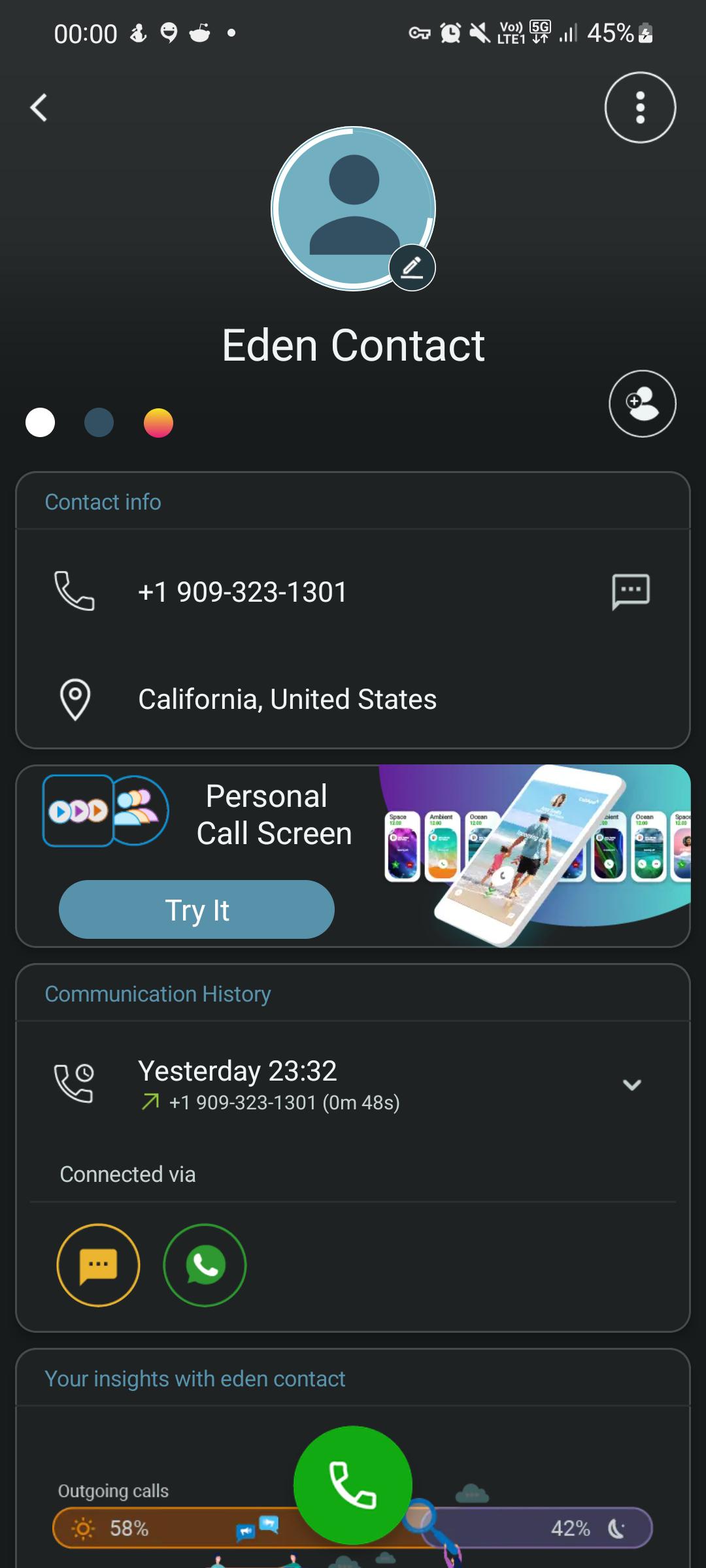 The app thet decodes the number says its a Eden Contact r/eden