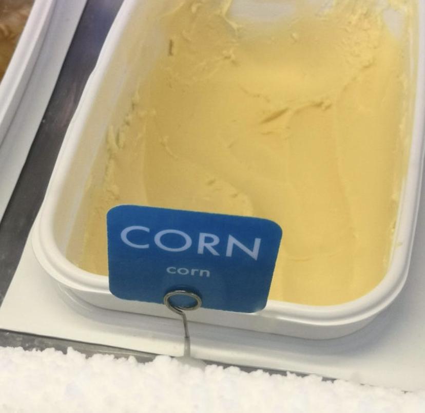 This corn flavored corn icecream r/mildlyinteresting