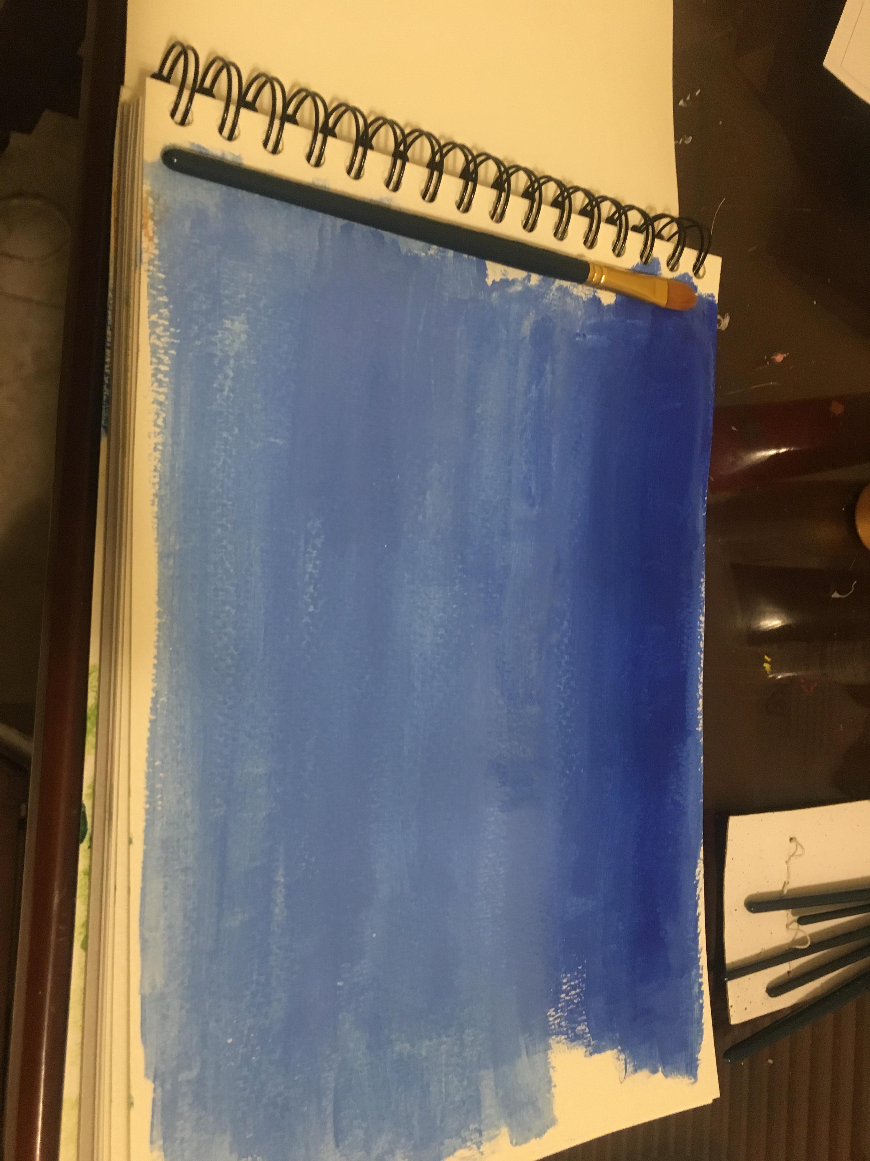 I started to paint a few weeks ago, I was working on my blend and I