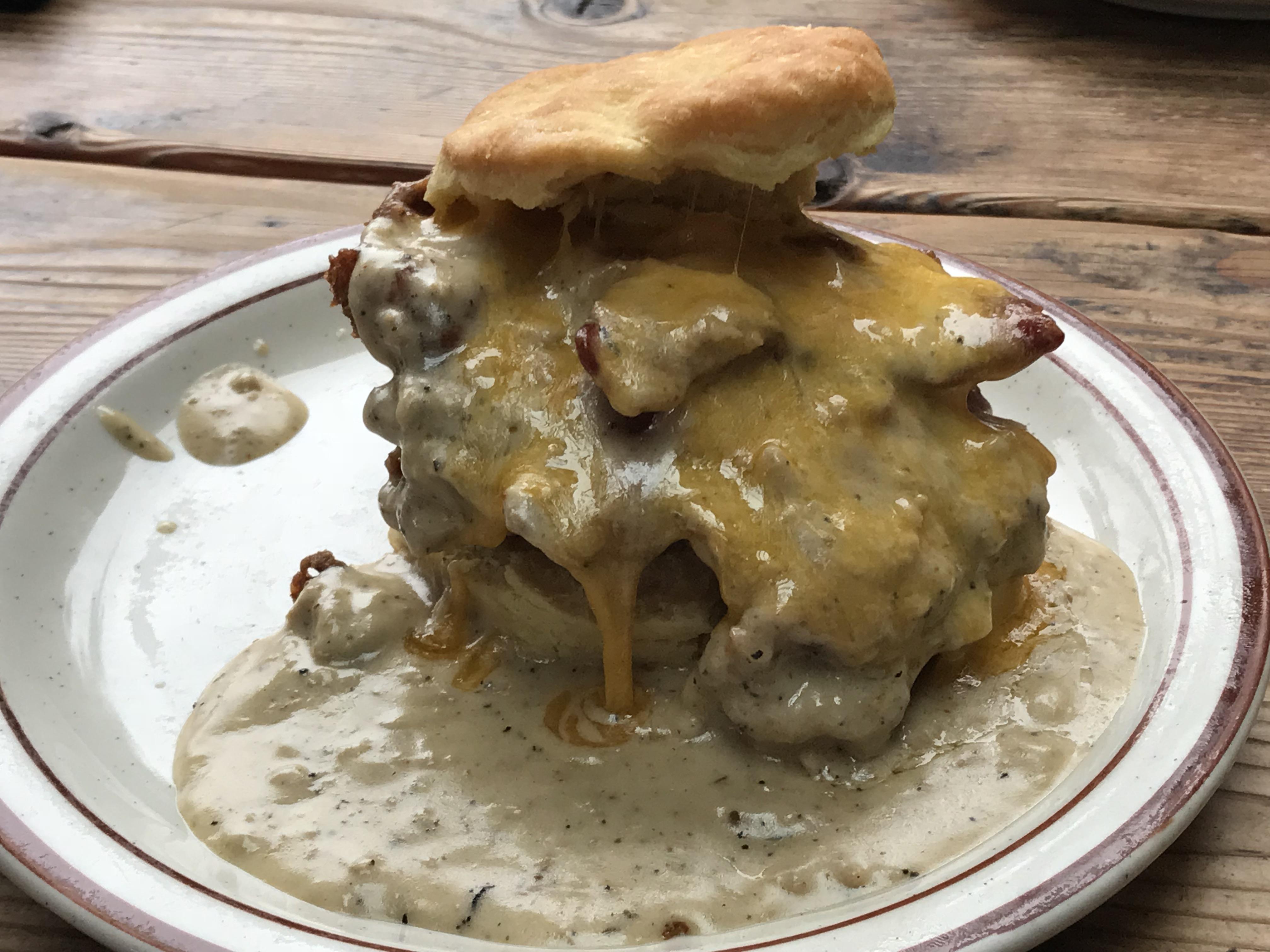 “The Reggie” biscuit sandwich from Pine State Biscuits in Portland