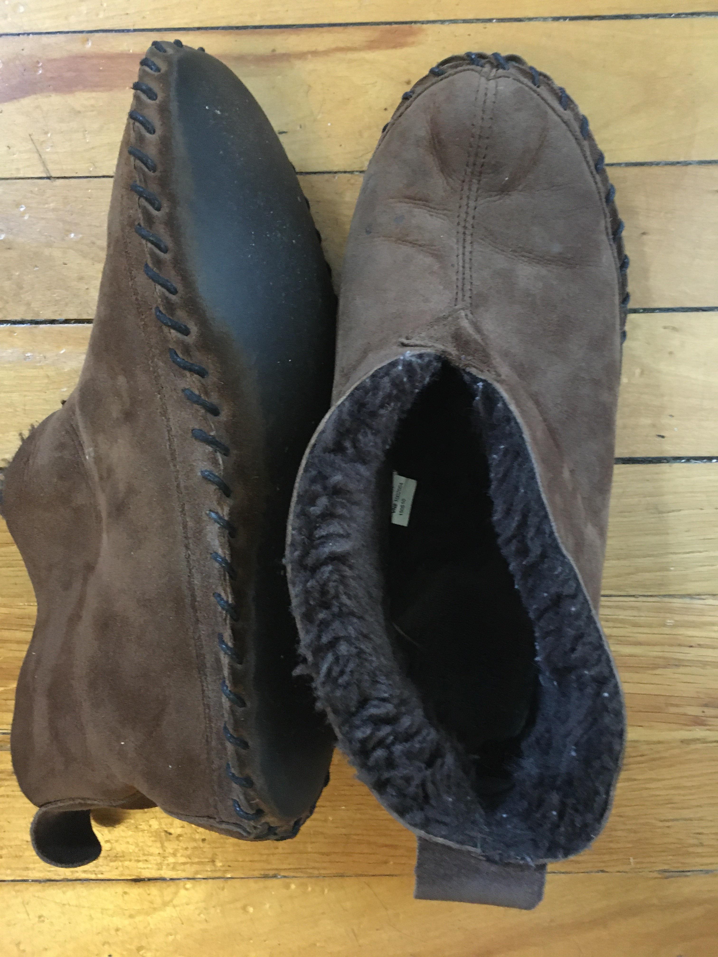 LLBean doesn’t do slipper repairs apparently. Restitched them myself in a little over an hour