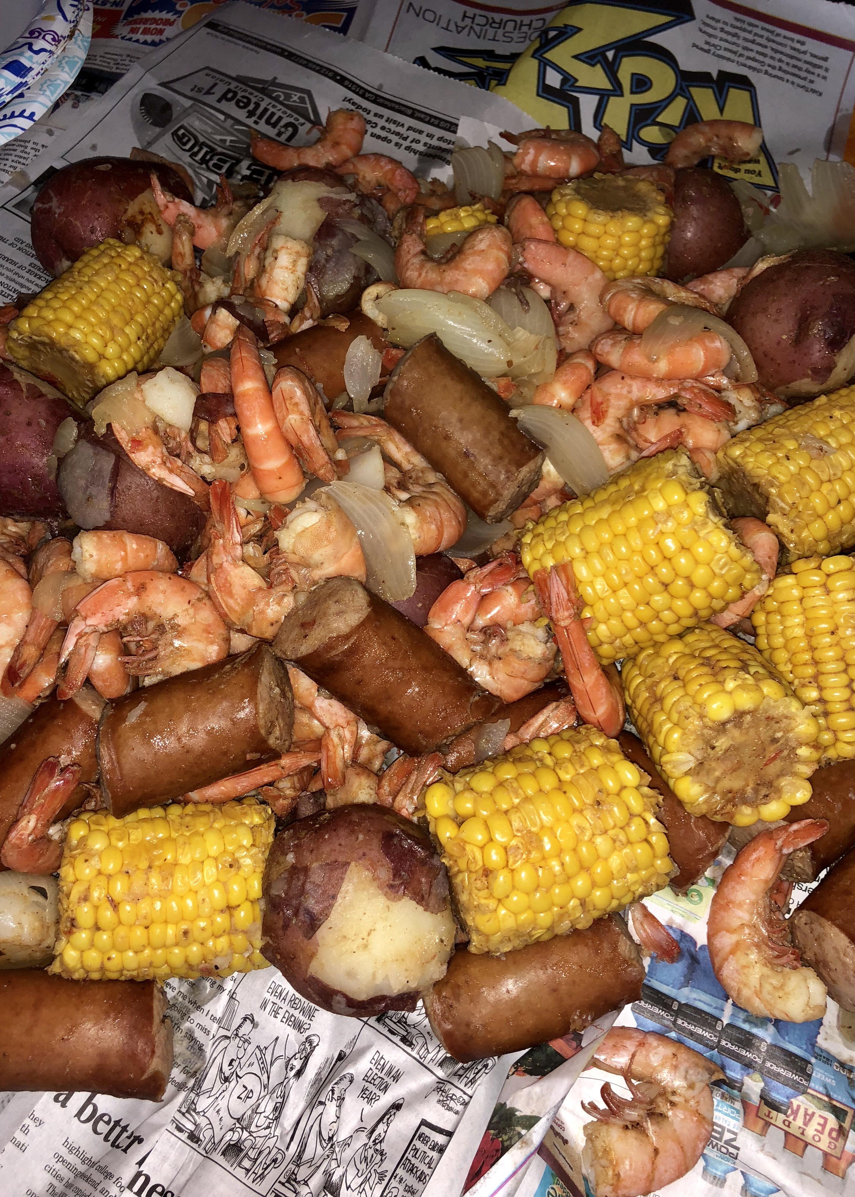 [Homemade] Low Country Boil r/food