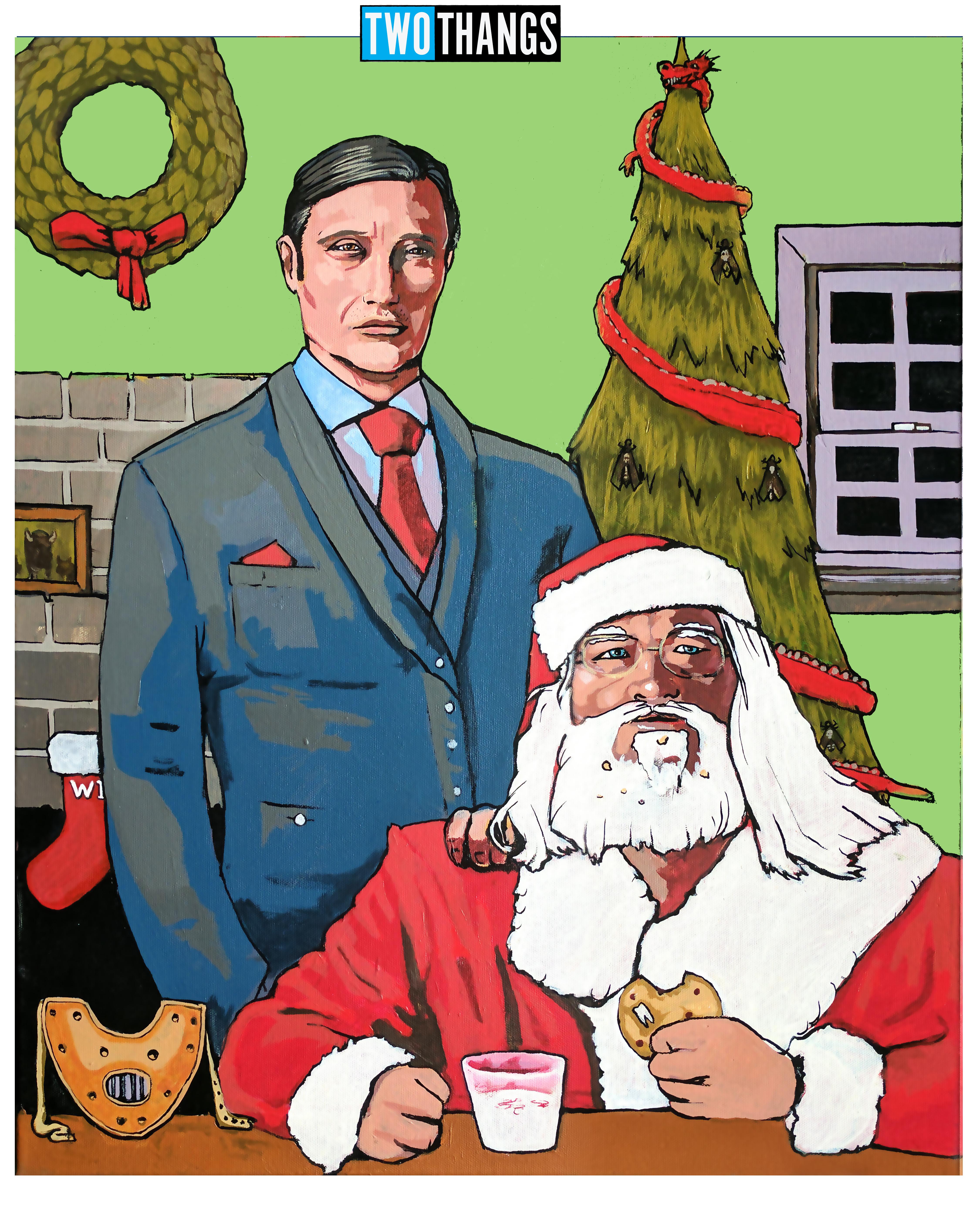 Hannibal Mo Victorian Christmas Merry xmas fannibals! Heres a painting i did of hannibal and santa