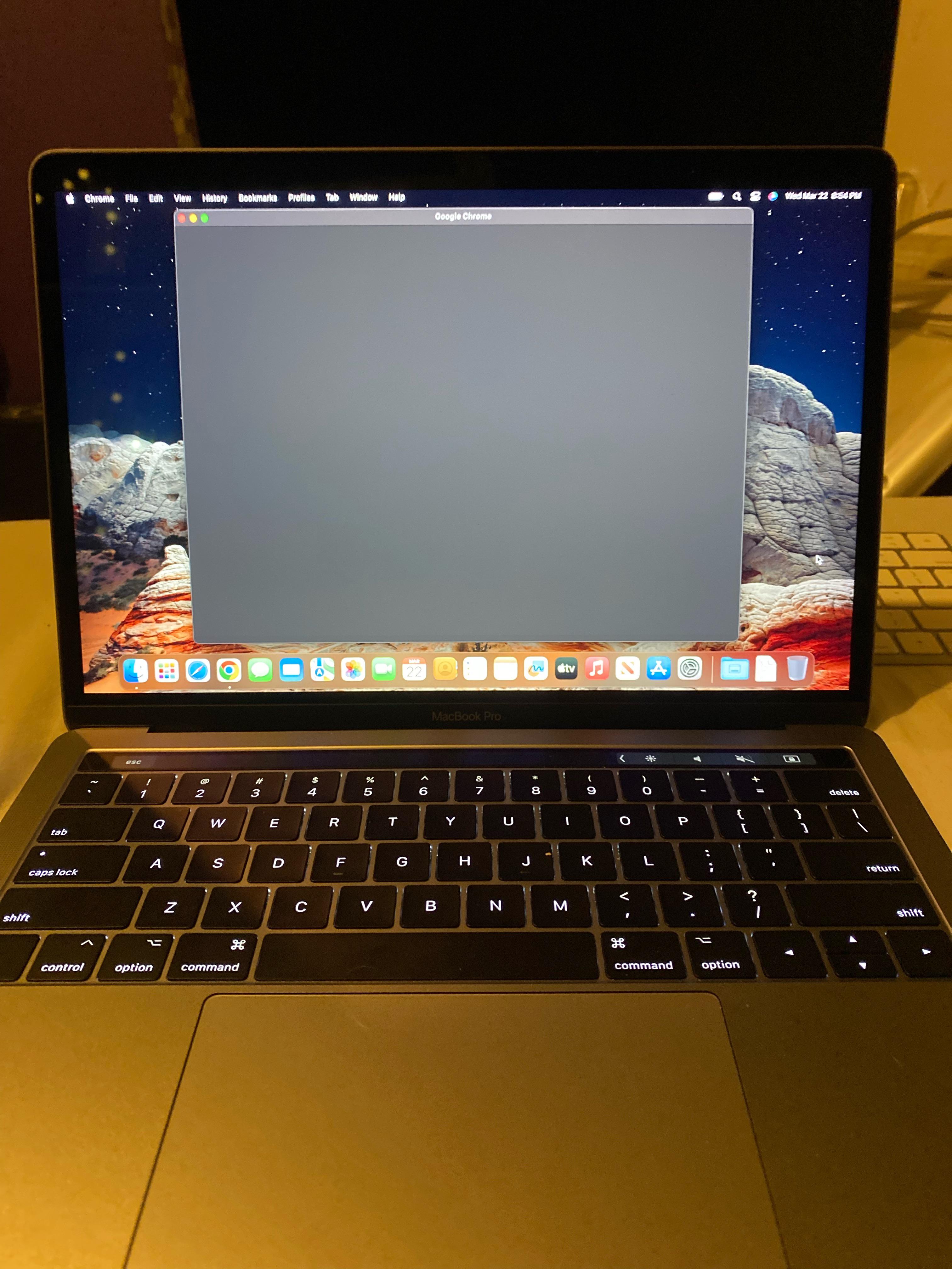 Chrome opens up to a black screen and stays like this for 30 seconds or