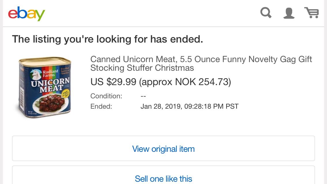 Canned unicorn meat r/Why