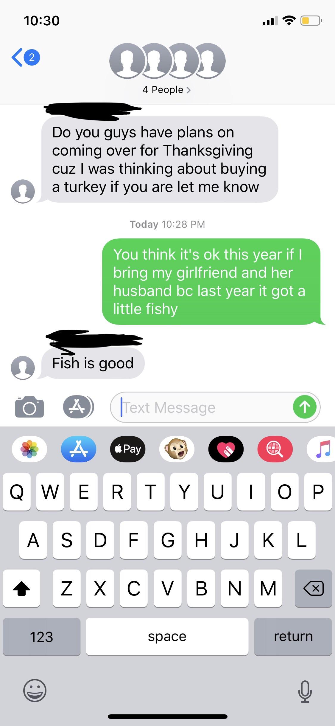Was put into a random family group chat. r/wrongnumber