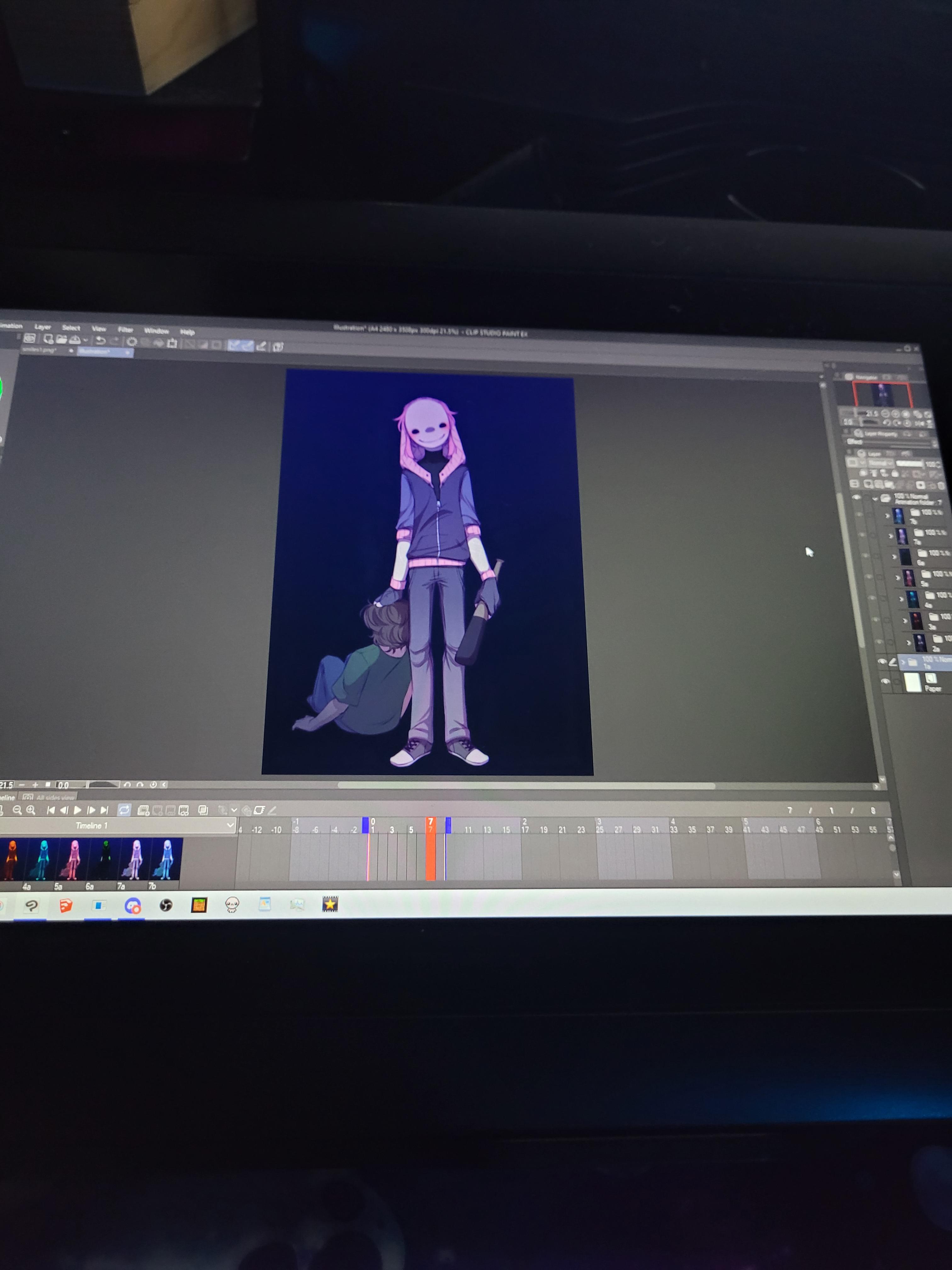 I have images I've made in sai that I want to throw into csp to animate