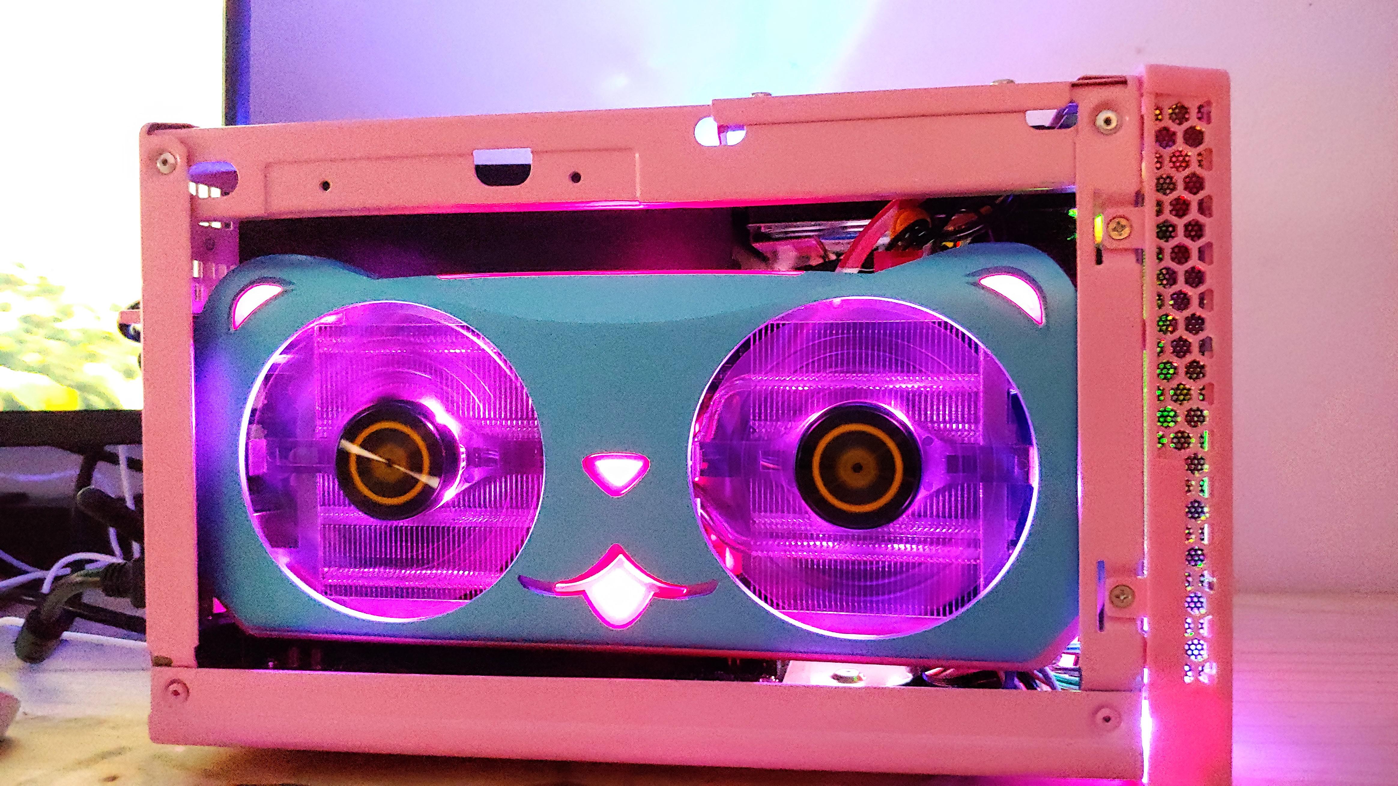 MiniITX build featuring YuanYuan, the cutest RX 580! r/radeon