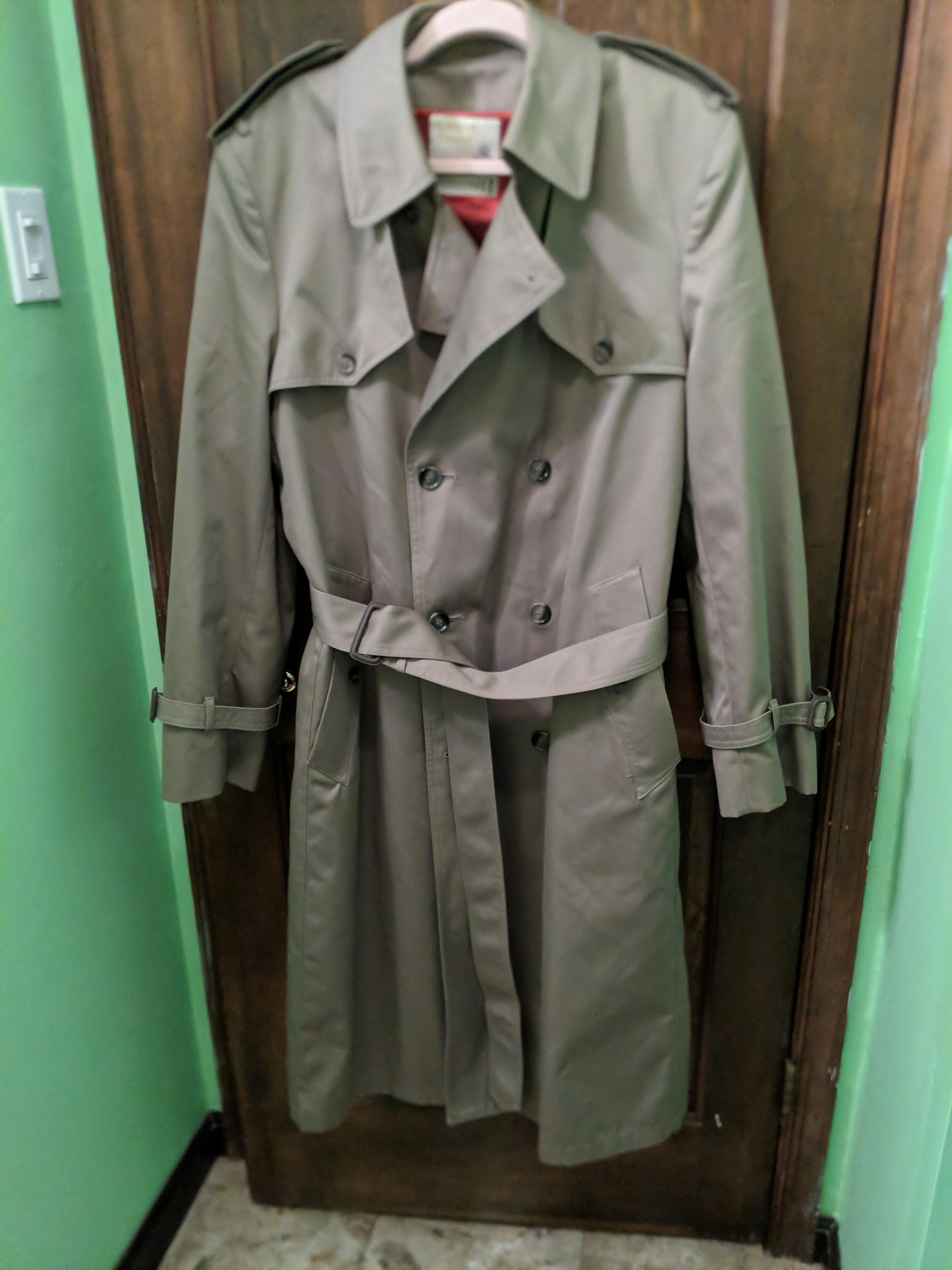 This handsome London Fog raincoat for 30, from The Nearly New Shop in