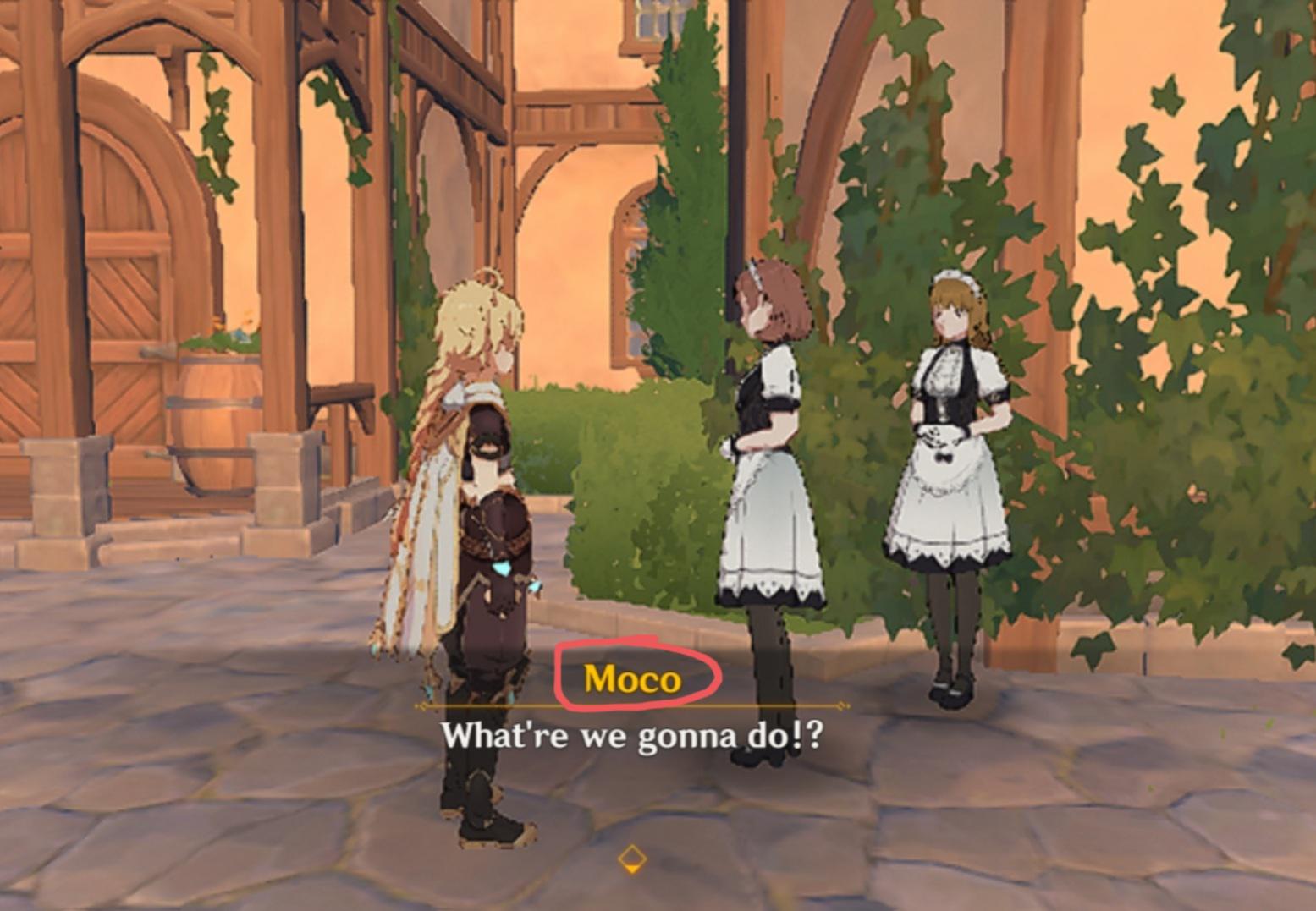 Fun fact This lazy maid NPC's name is literally 'Booger' in spanish