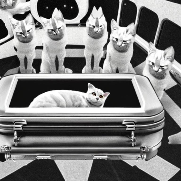 Cats funeral on space r/weirddalle