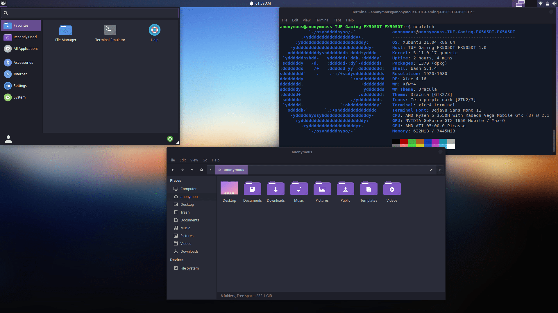 My XFCE Desktop (inspired by GNOME) r/xfce