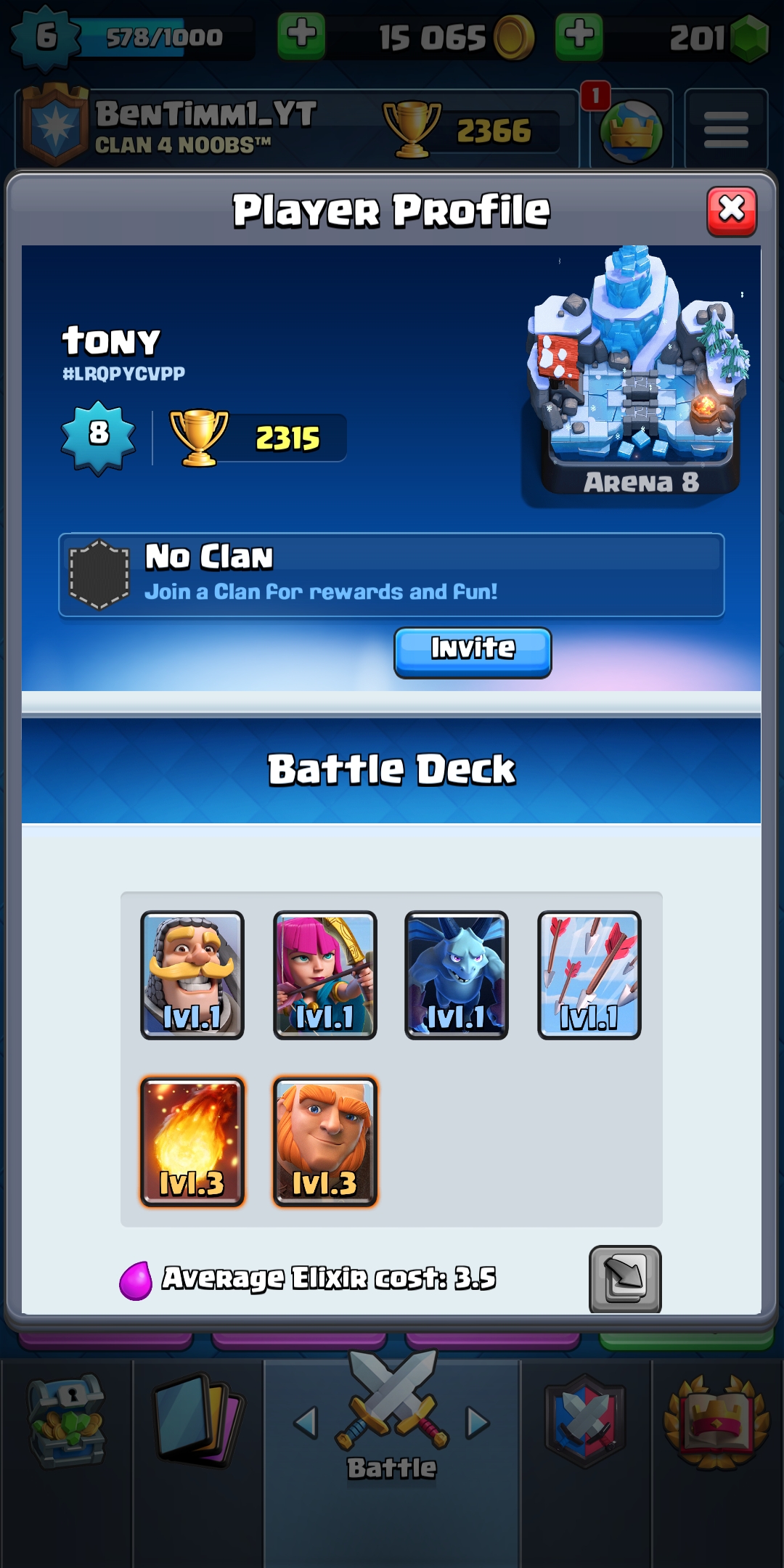 Found multiple bots on ladder, this one has an interesting profile! ClashRoyale