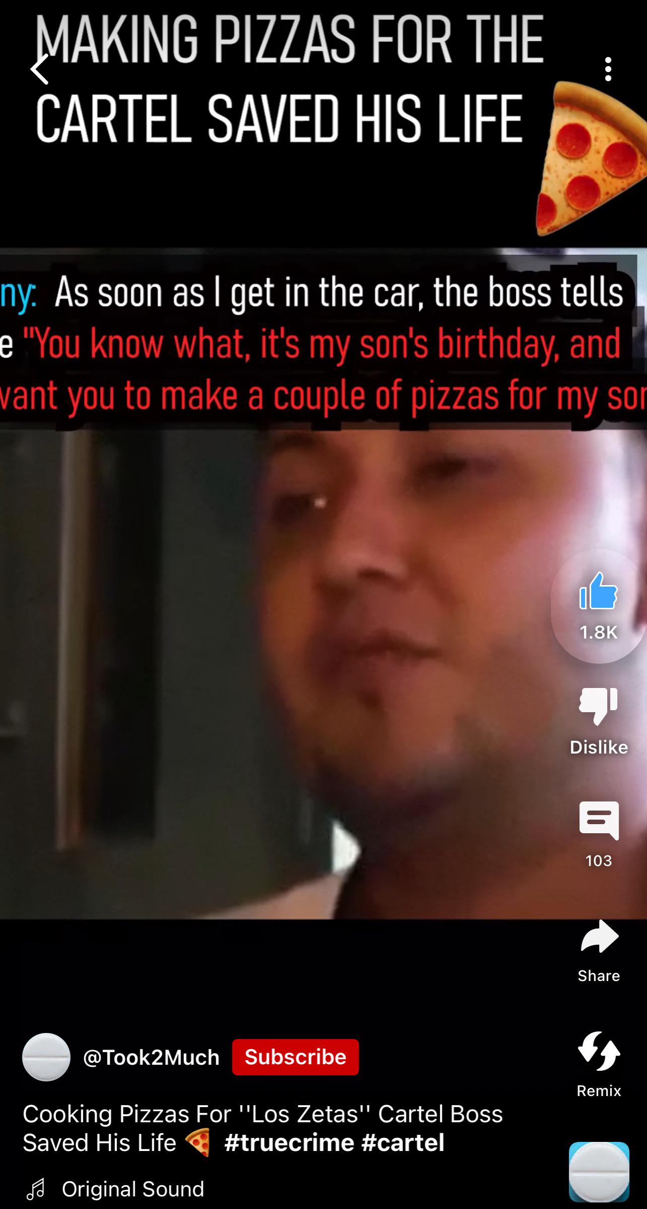 Any idea who was the Zeta Boss that order the pizza guy to make bunch