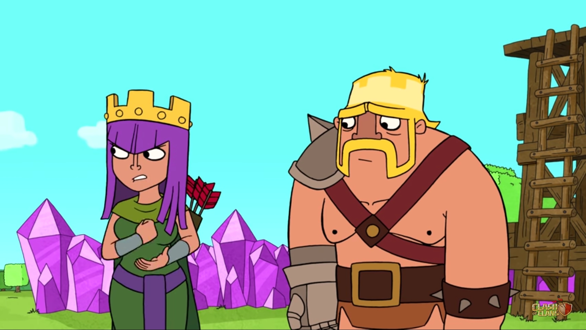 Barbarian King And Archer Queen Wallpaper