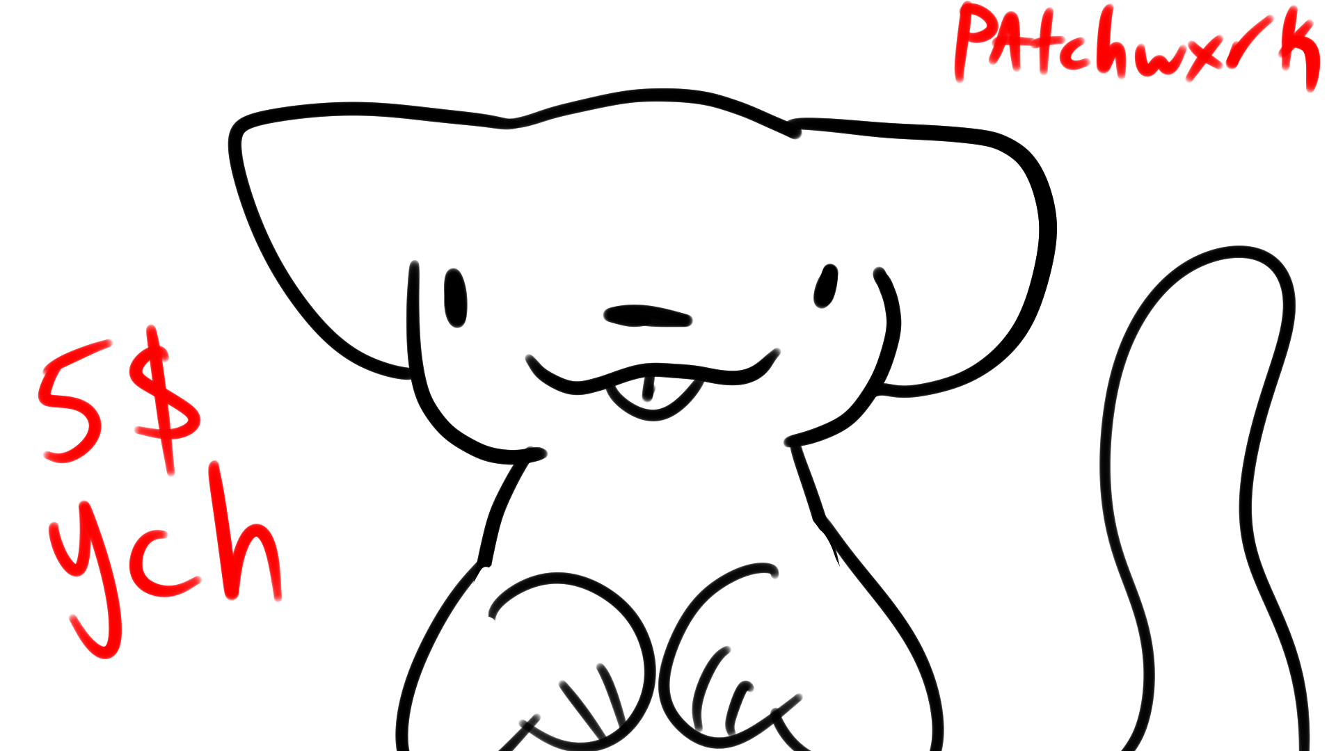 CUTE FURRY YCH LICK SCREEN FOR SALE 8 SLOTS OPEN ANY SPECIES r/furry