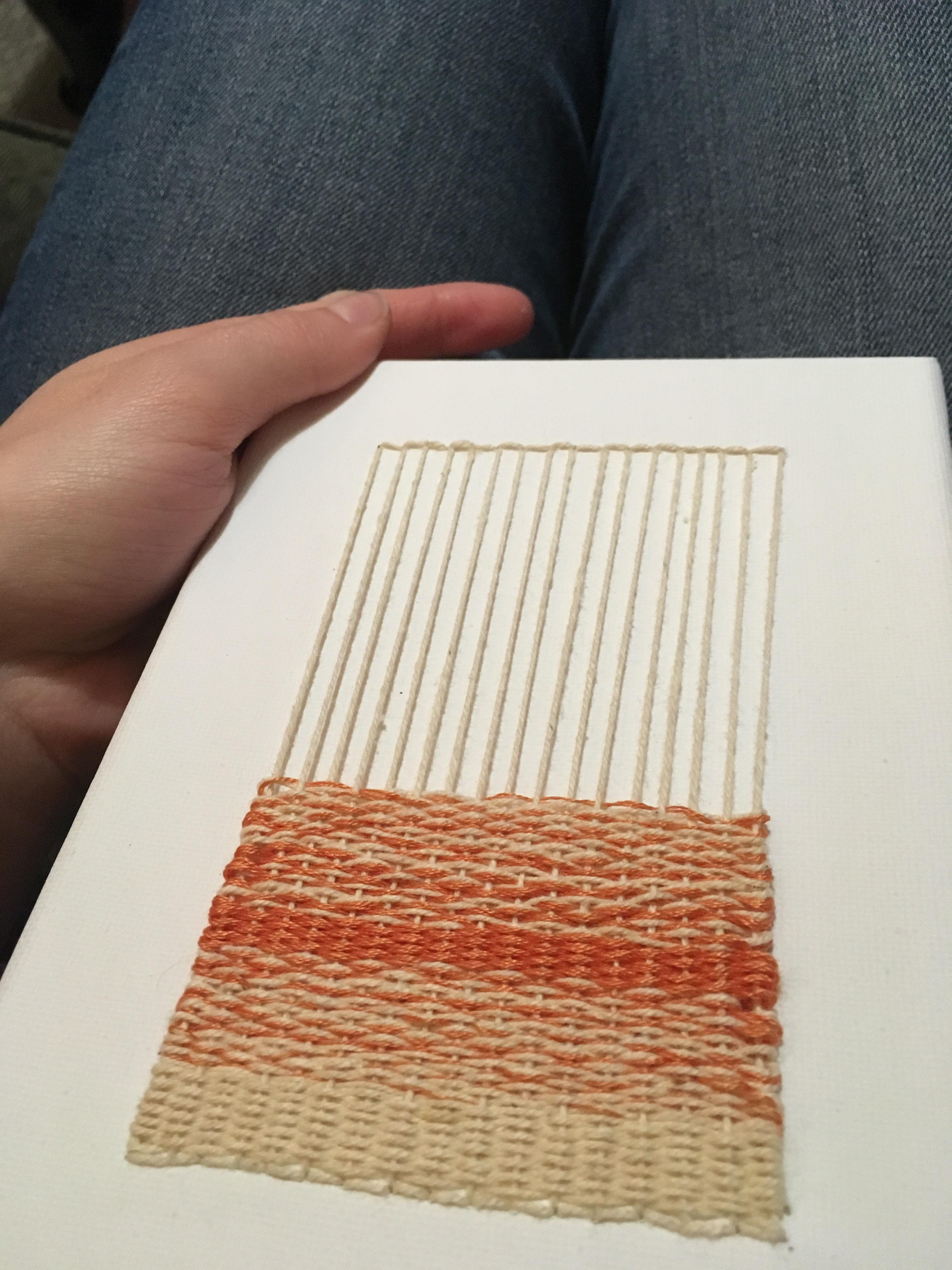 weaving on canvas r/weaving