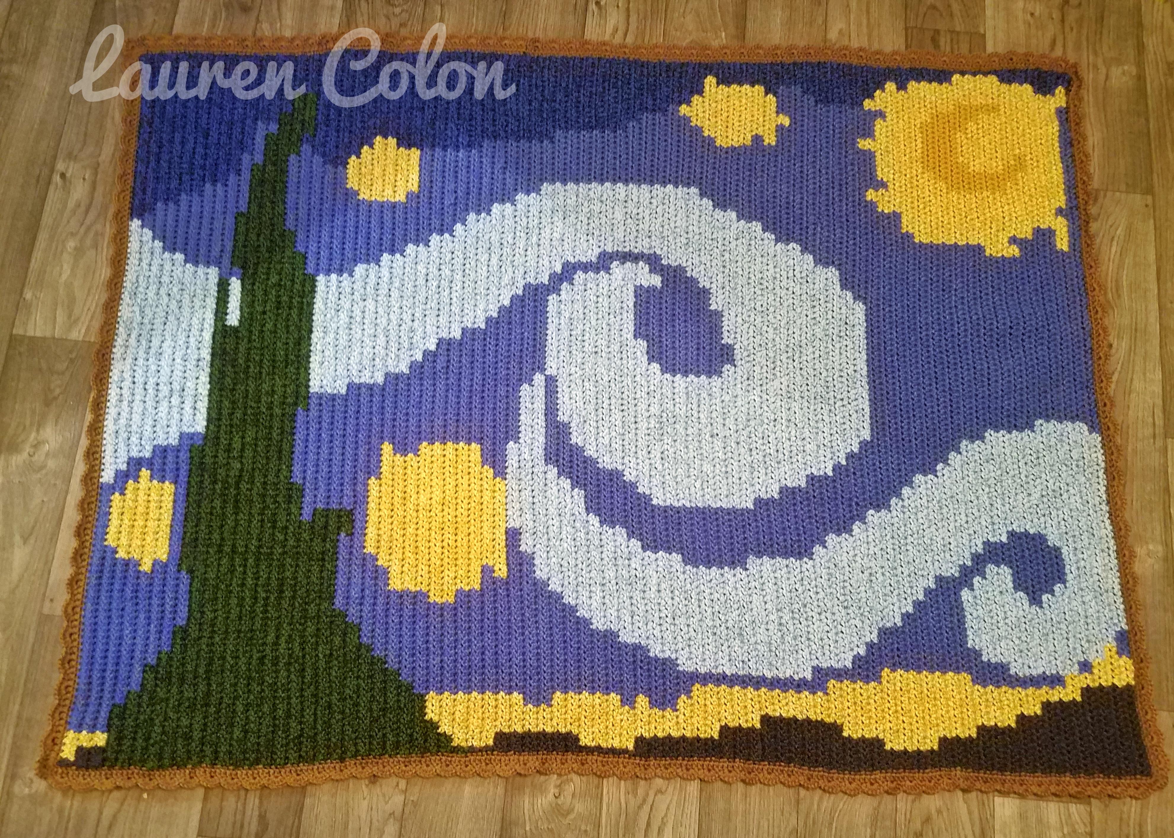 Starry Night Graphgahn crochet