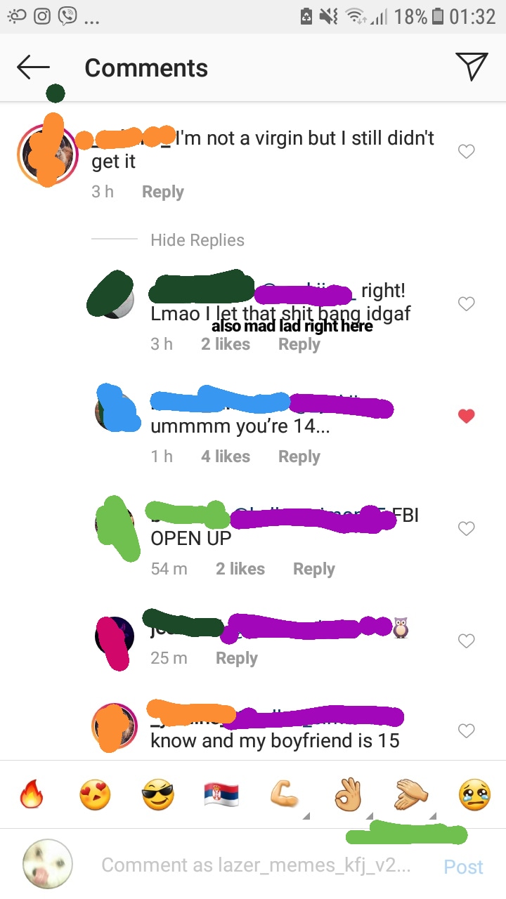 original meme was like, a pillow between a bed and a wall that says,,Lets confuse the innocents