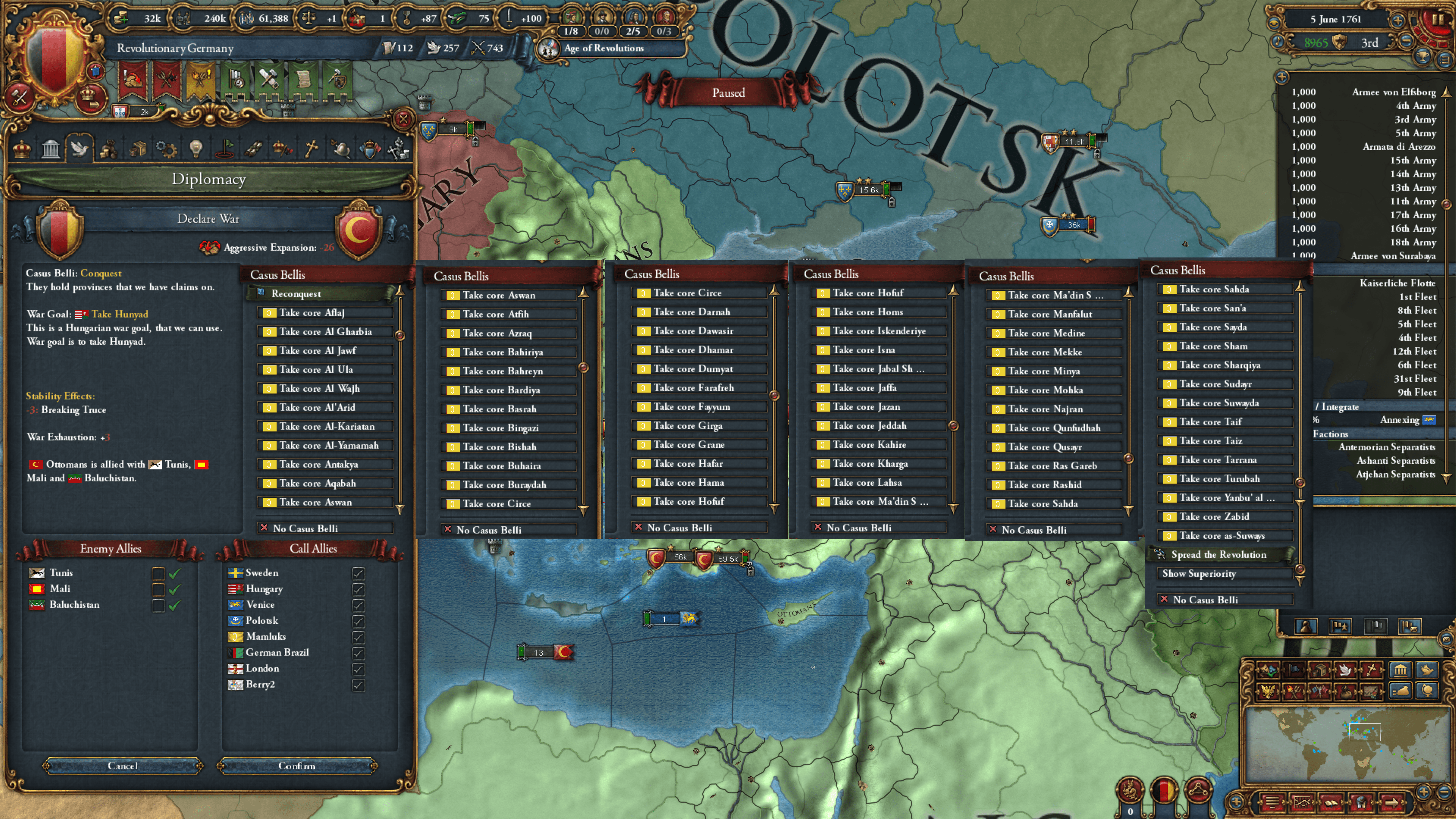EU4 The Ottomans were 2600 ducats in debt. I'm the Mughals and crazy