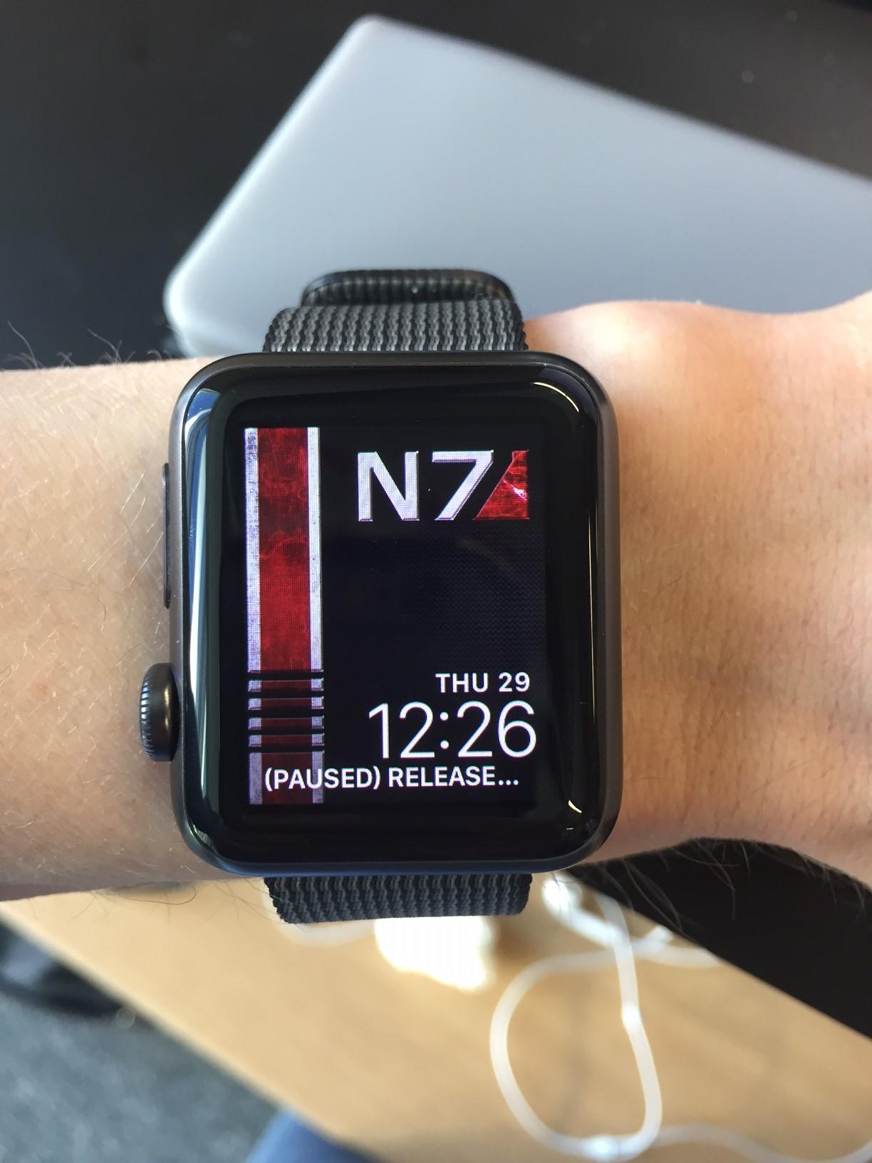 Figured my new Apple Watch band deserved a N7 theme to