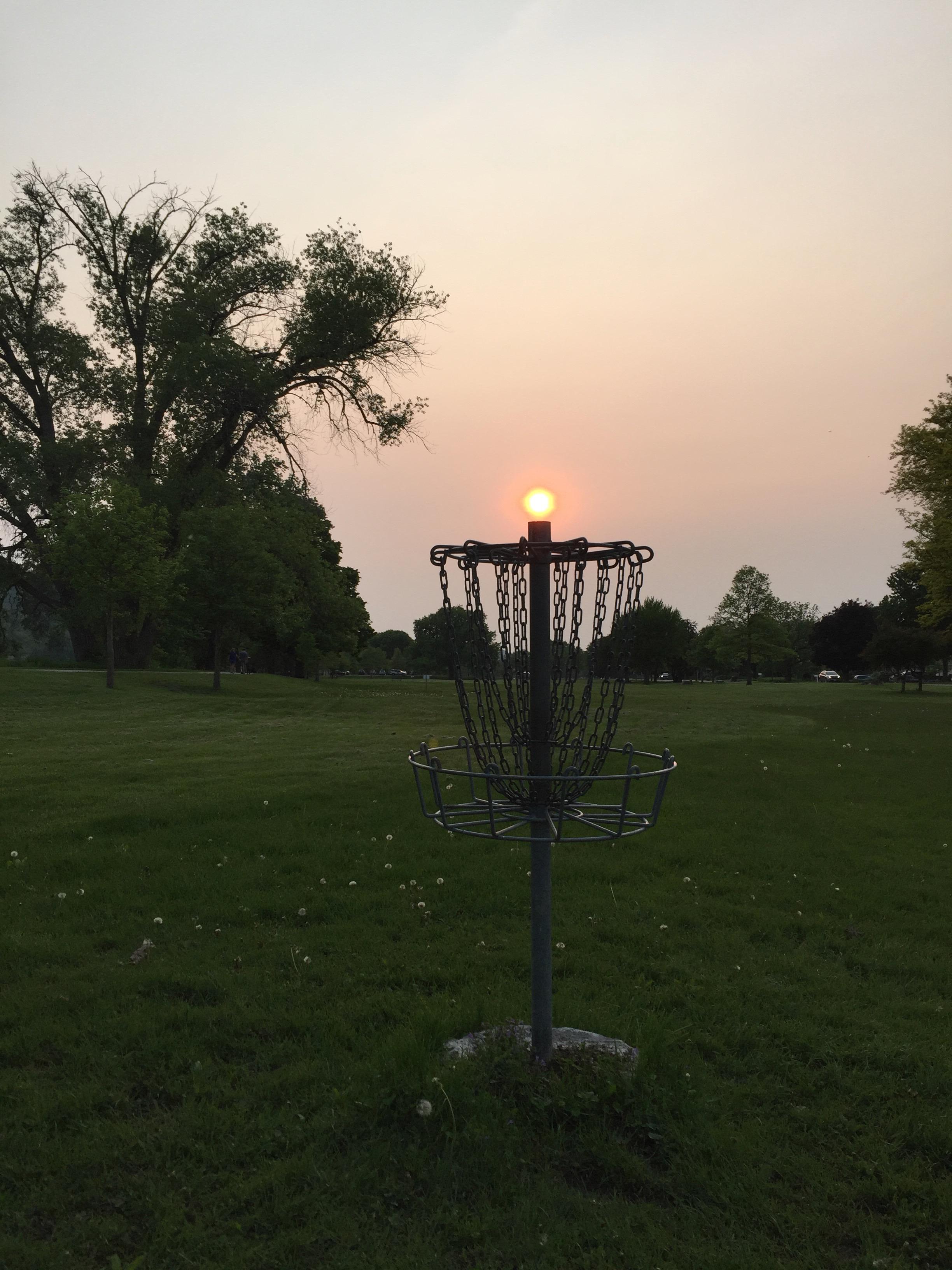 Idea small stars to light up baskets for glow rounds. r/discgolf