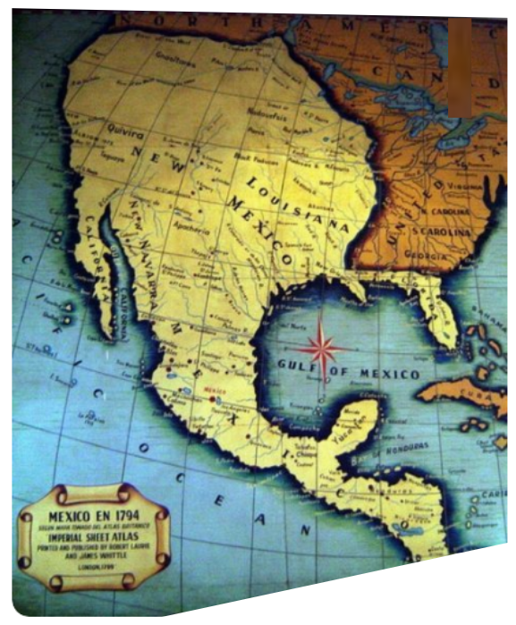 Original Map Of Mexico 1794 Original Map Of Mexico Us States On Map