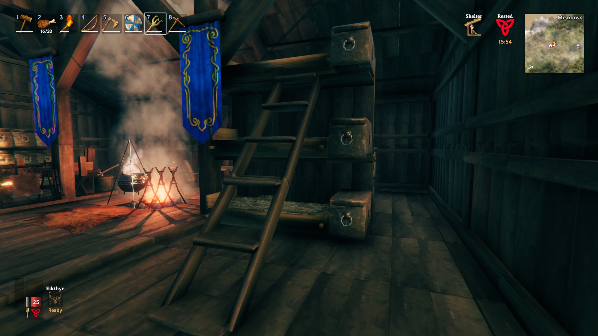 This is how you bunk bed. r/valheim