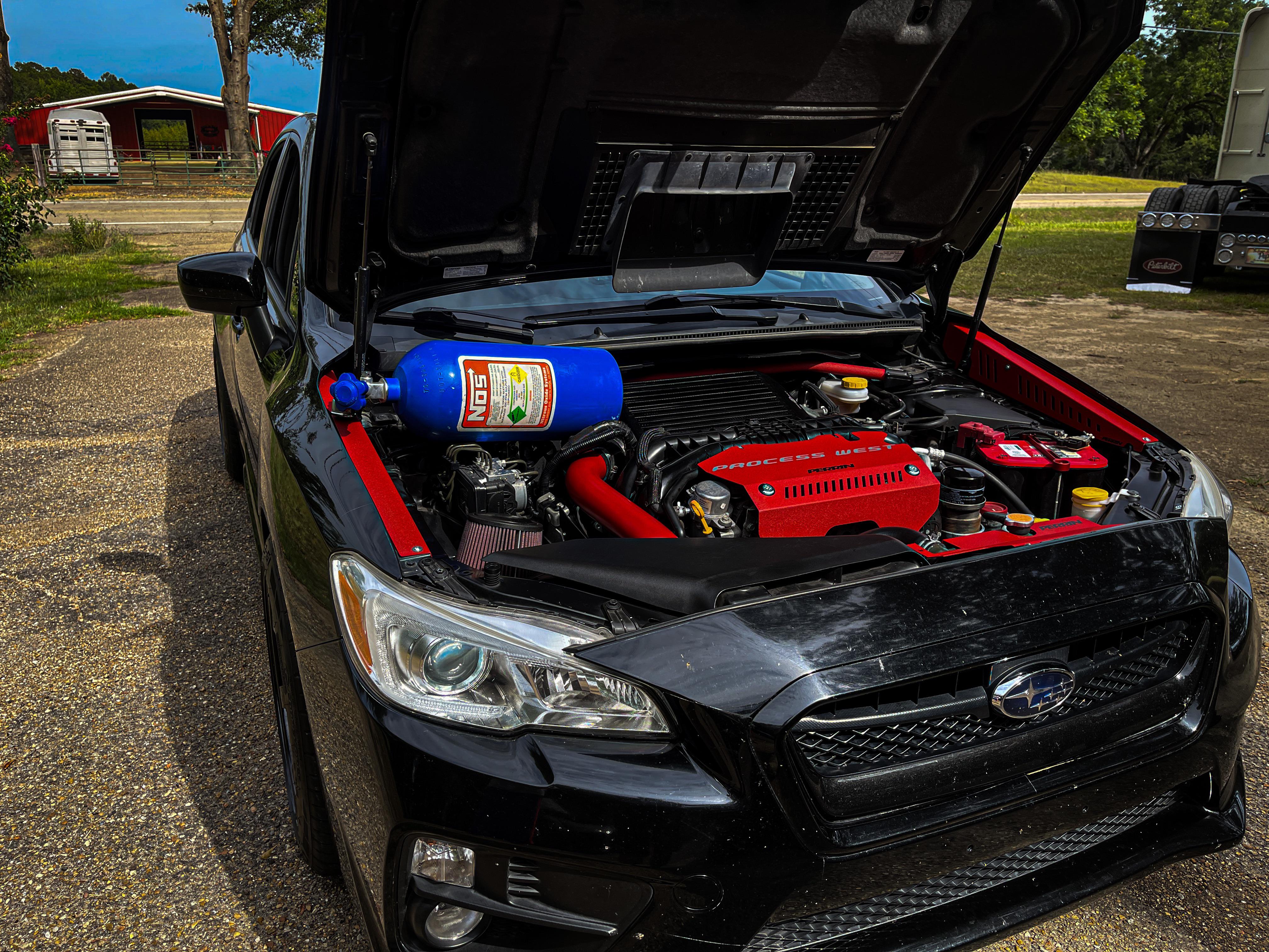 NOS on a stock block and a hot air intake. Send it!! 🤙🏼 r/subaru