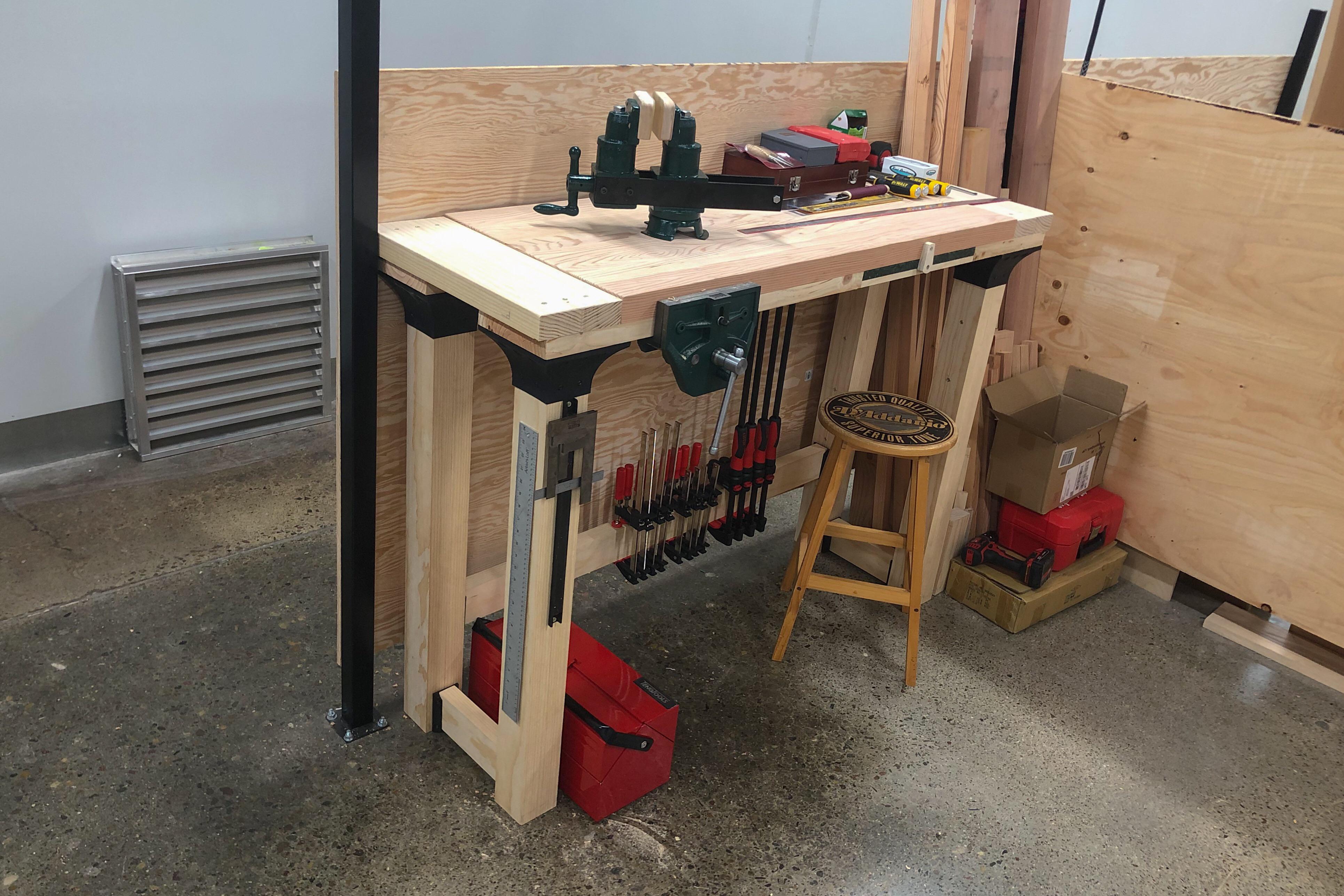 My first workbench I made myself r/Workbenches