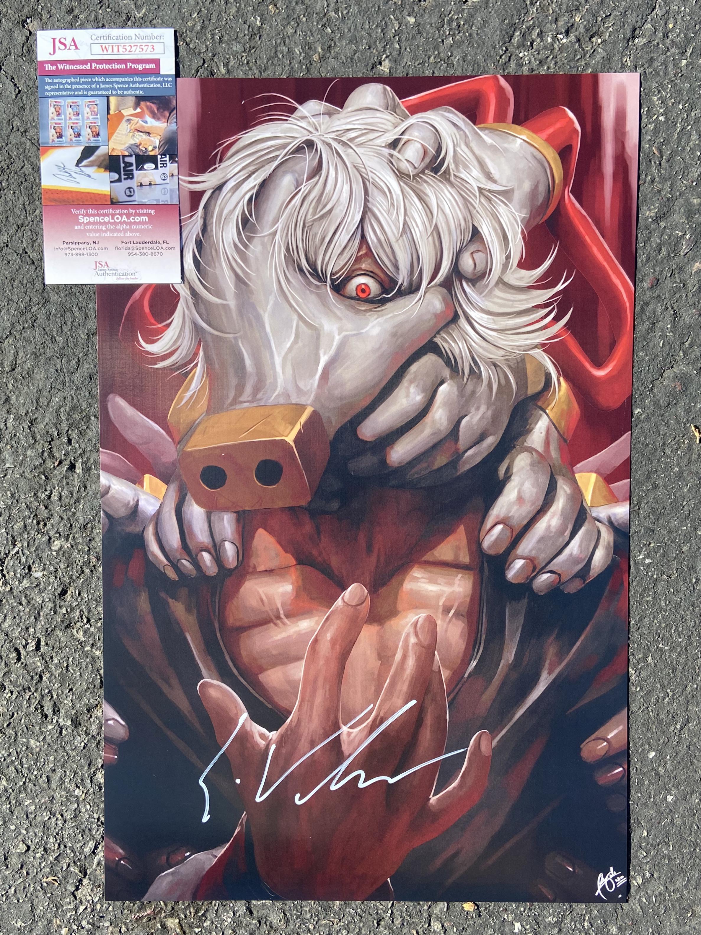 My Tomura Shigaraki Fan Artwork! Autographed by Eric Vale, Voice Actor