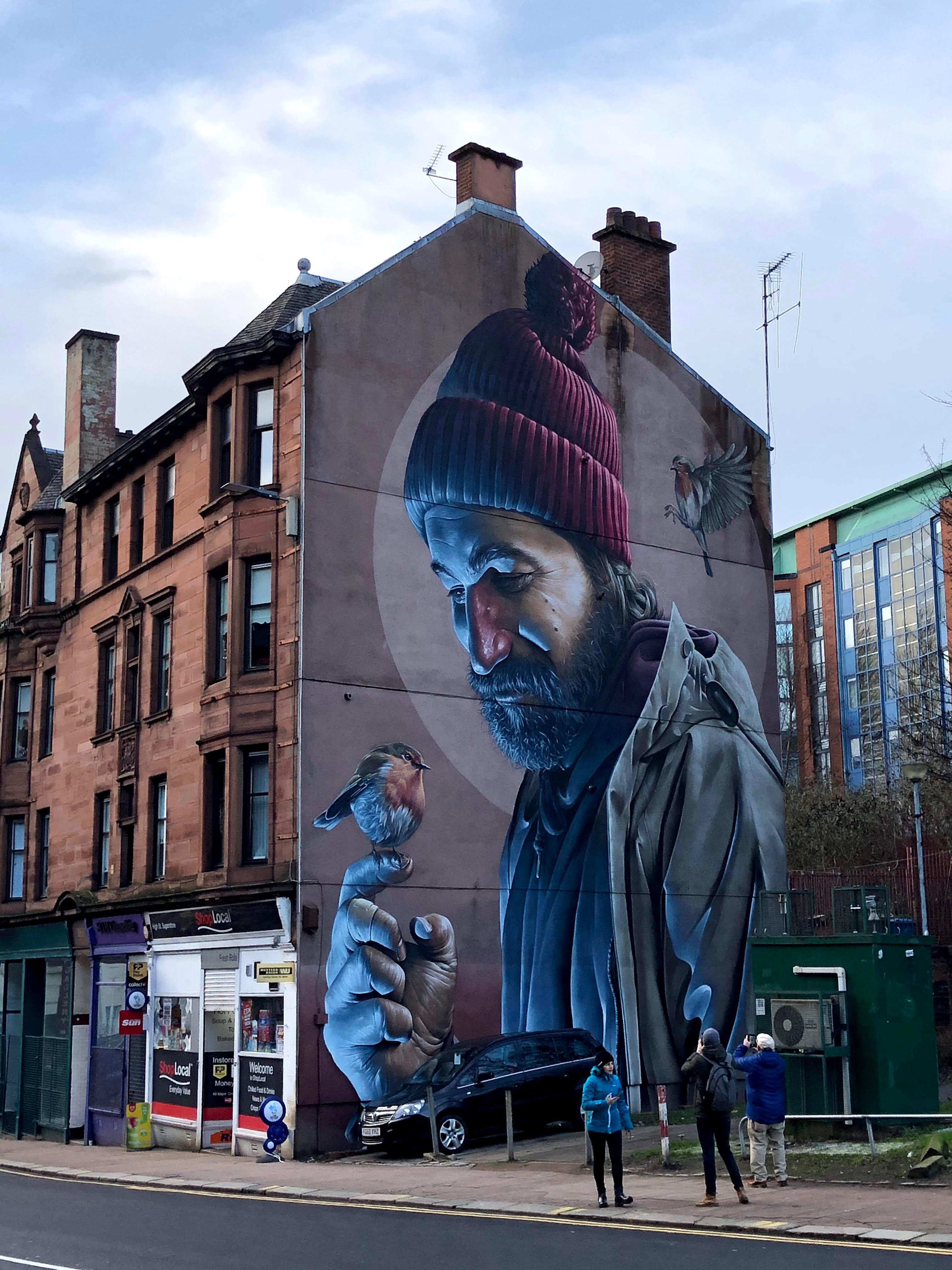 Beautiful graffiti in Glasgow 🏴󠁧󠁢󠁳󠁣󠁴󠁿 r/pics