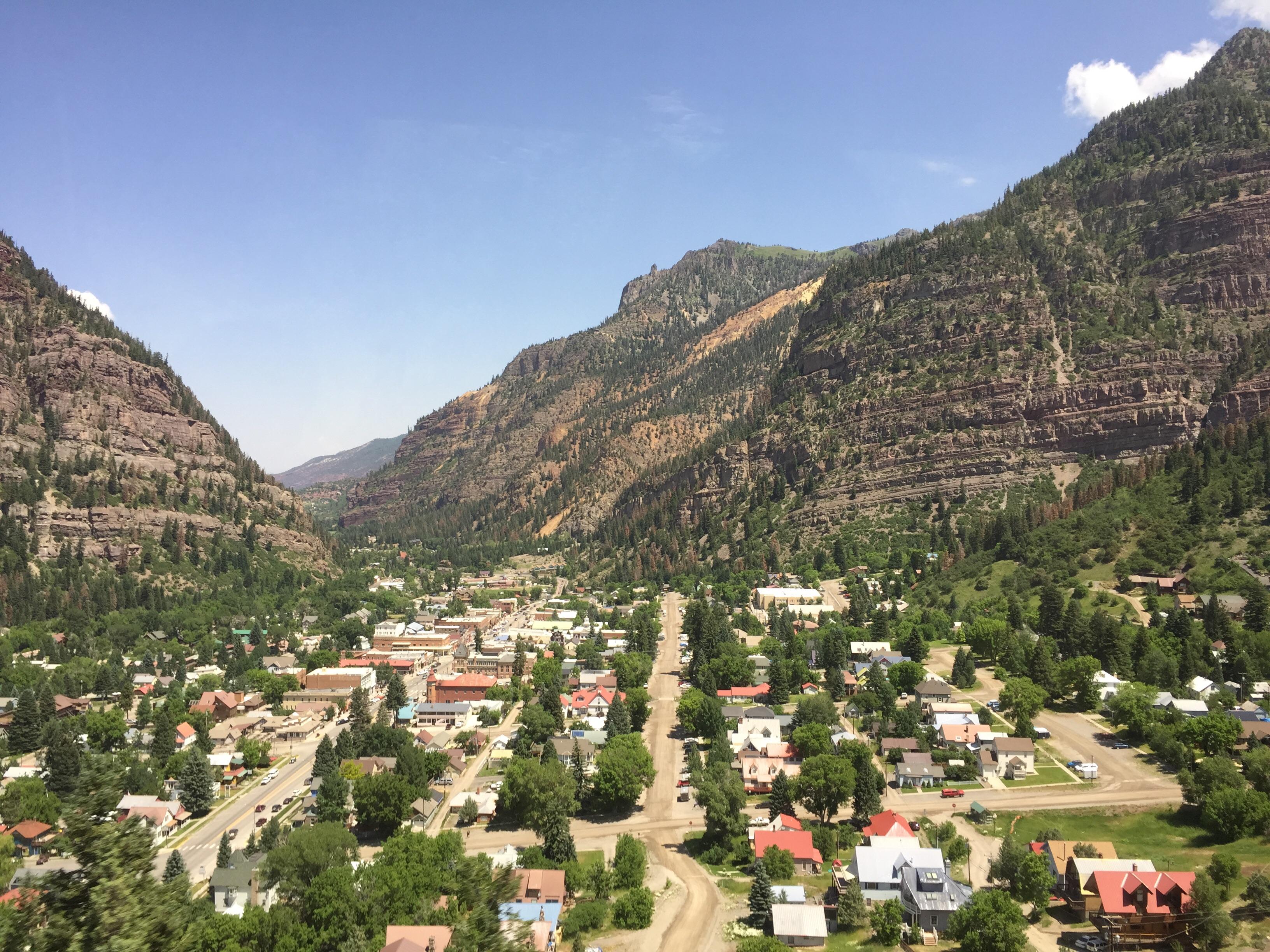 Ouray, CO, USA. A colorful town tucked away in the Rocky Mountains. One