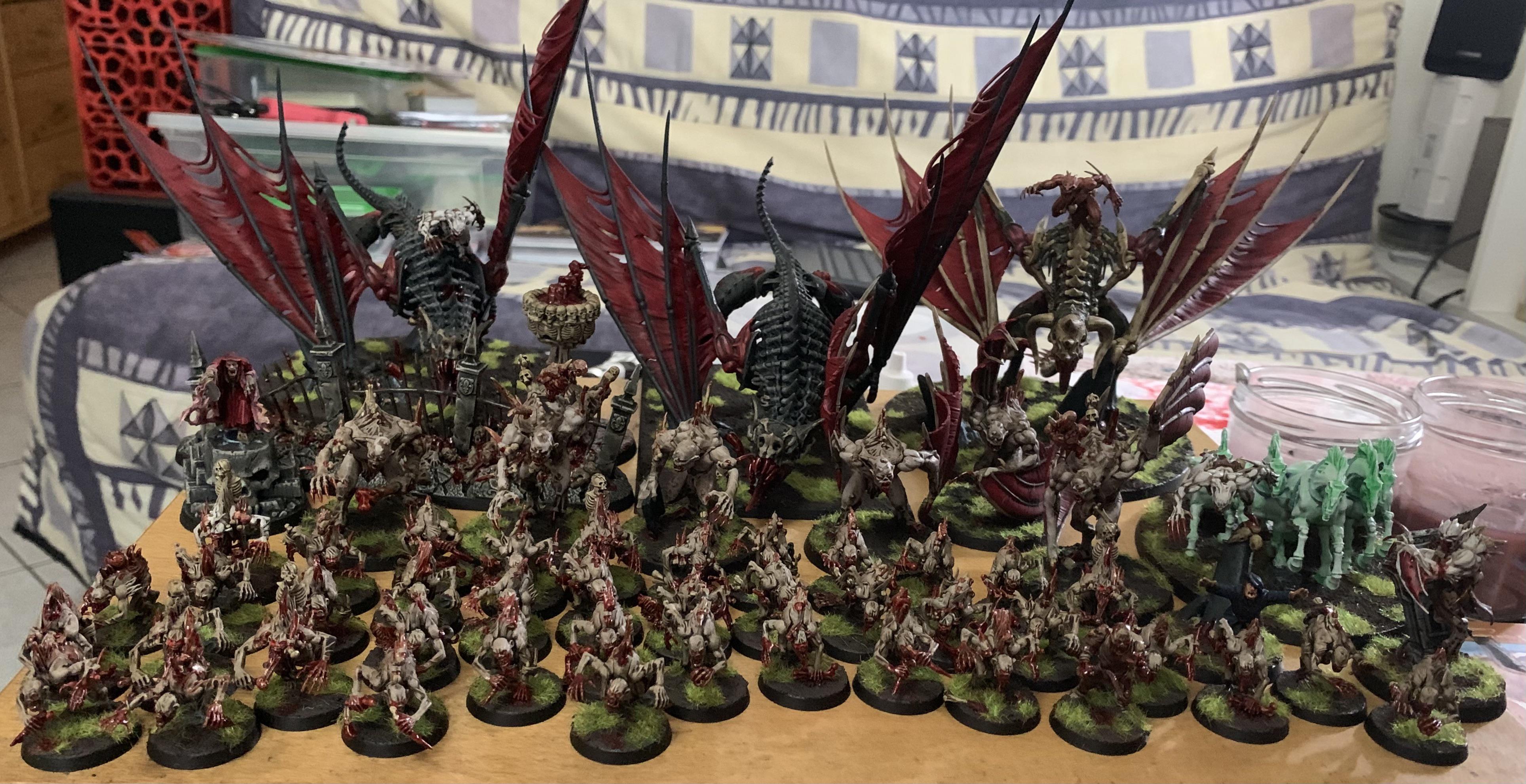 A week work for the flesh eater court army of a friend. Very different