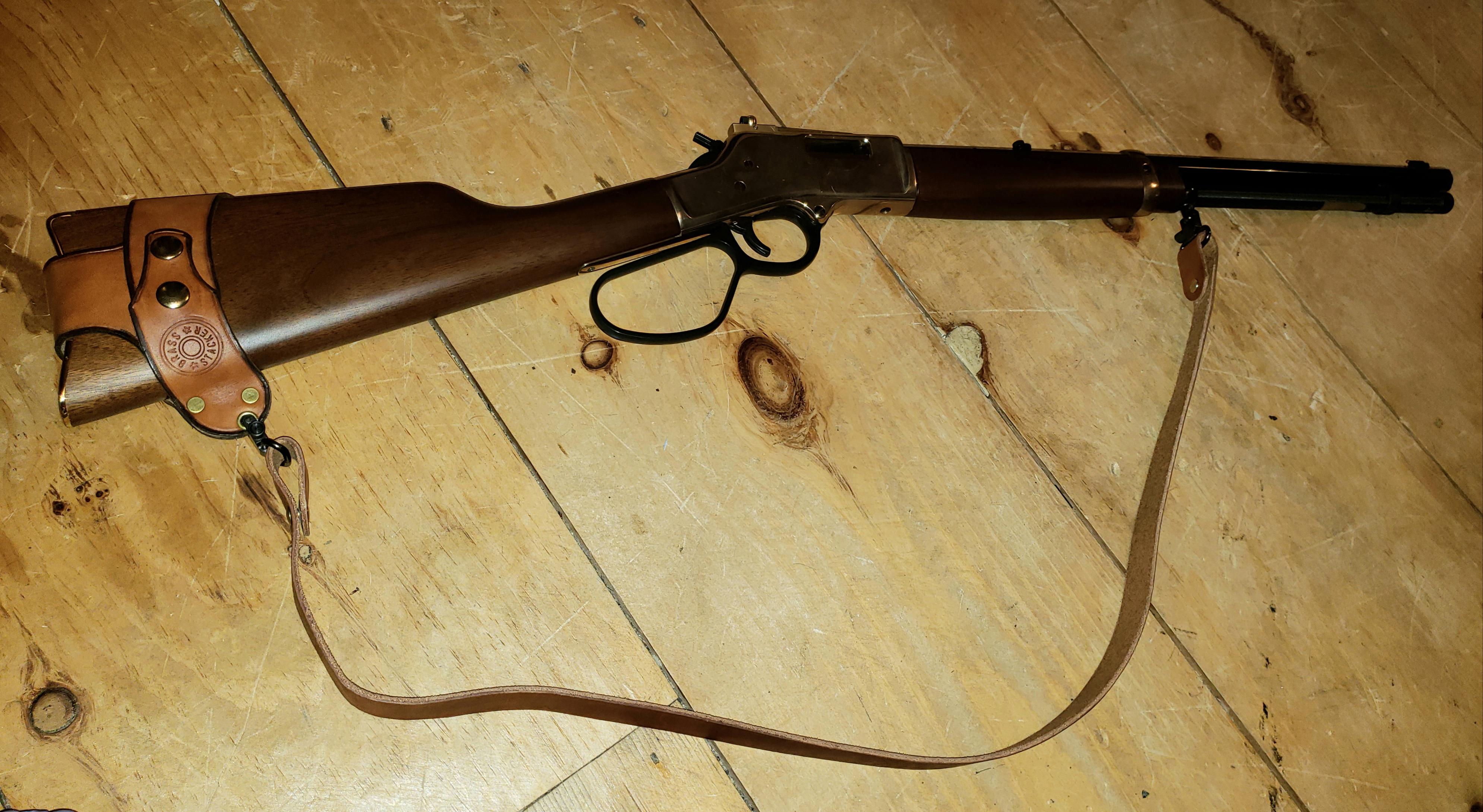 I just put the Skinner brass peep sight on the Henry! r/LeverGuns